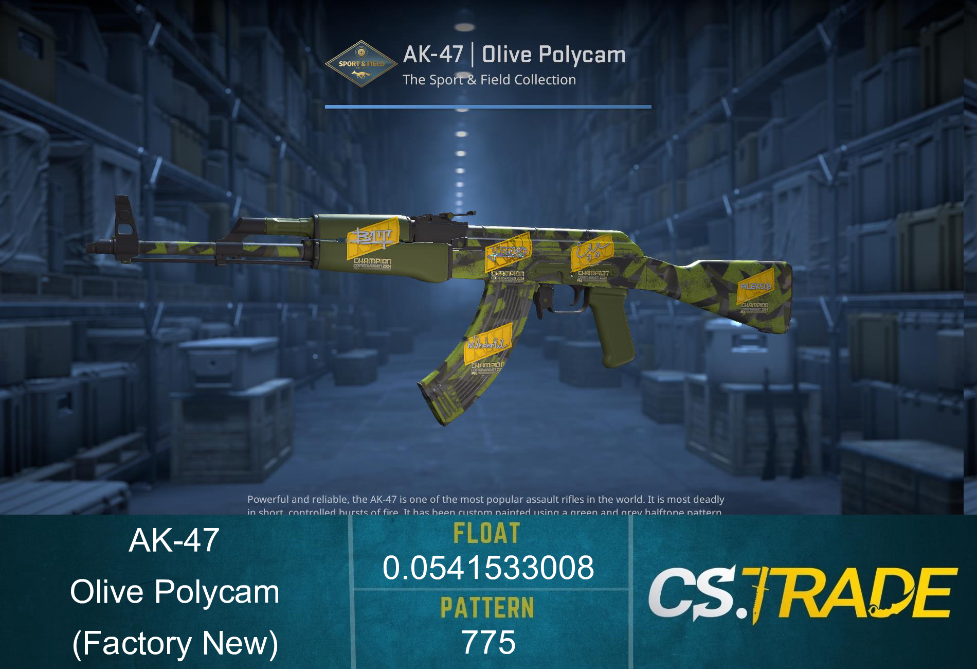 AK-47 | Olive Polycam (Factory New) Screenshot