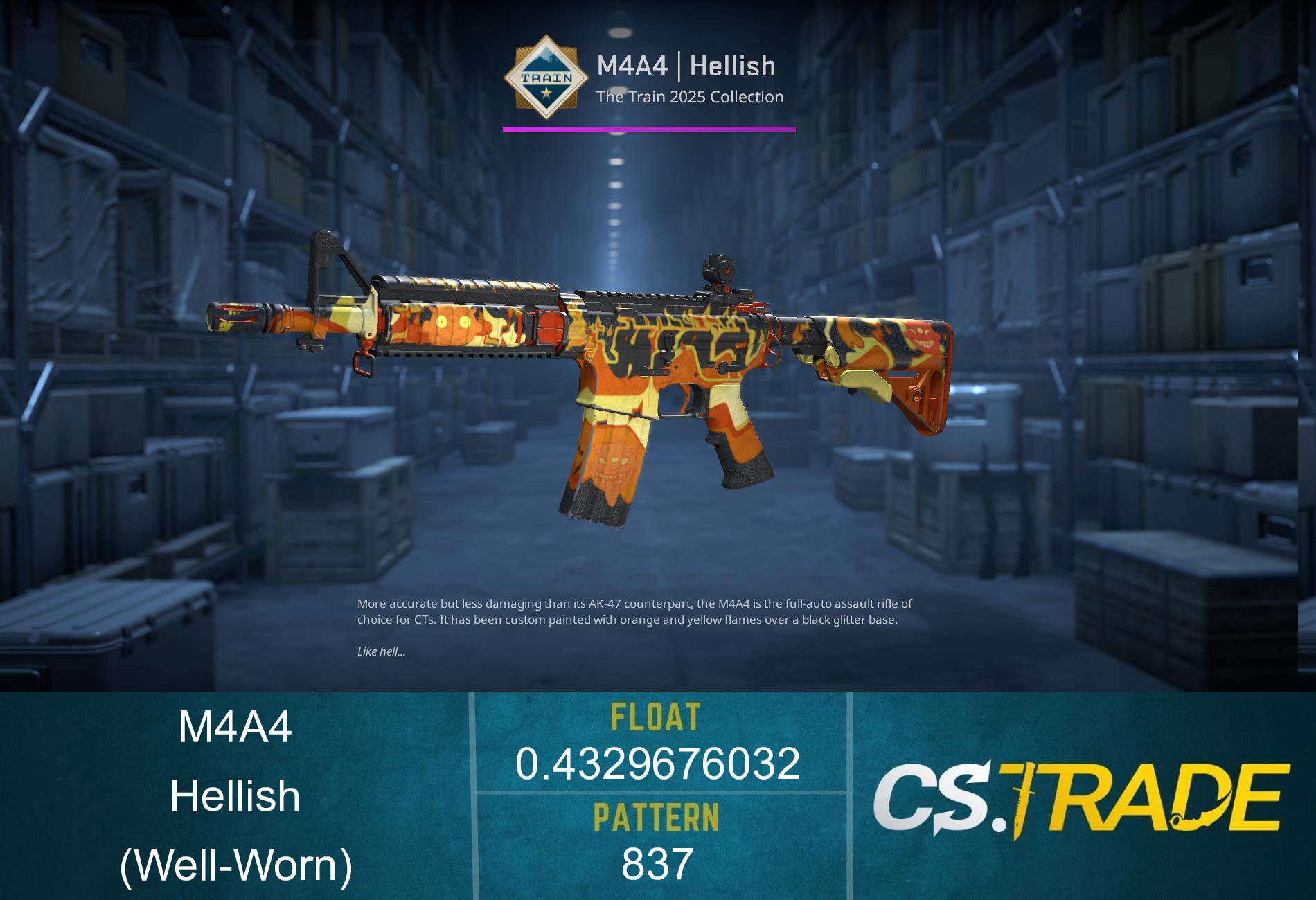 M4A4 | Hellish (Well-Worn)