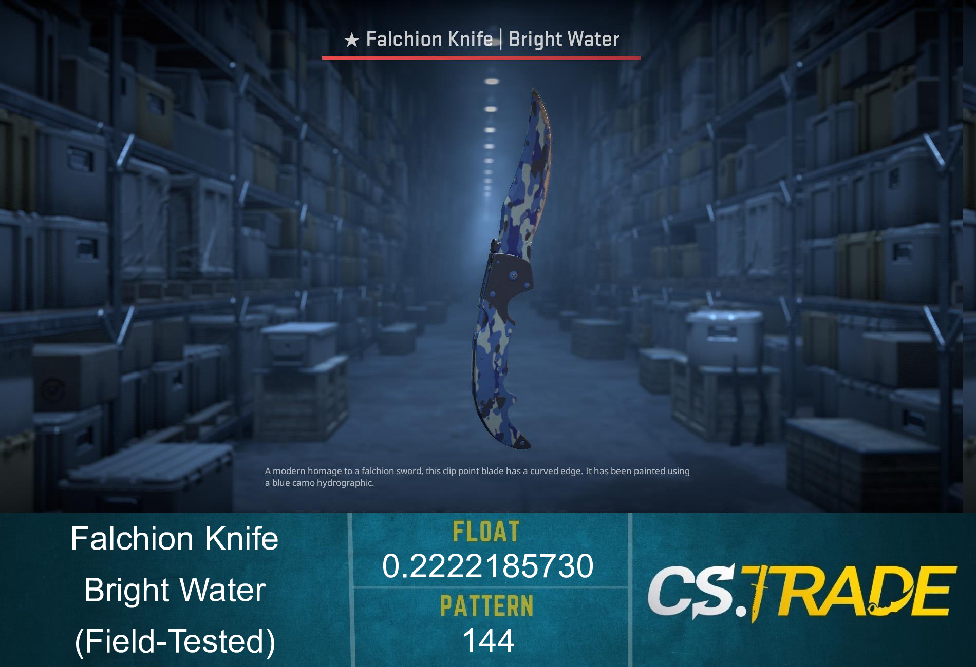 ★ Falchion Knife | Bright Water (Field-Tested) Screenshot