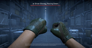 ★ Driver Gloves | Racing Green (Well-Worn) Screenshot