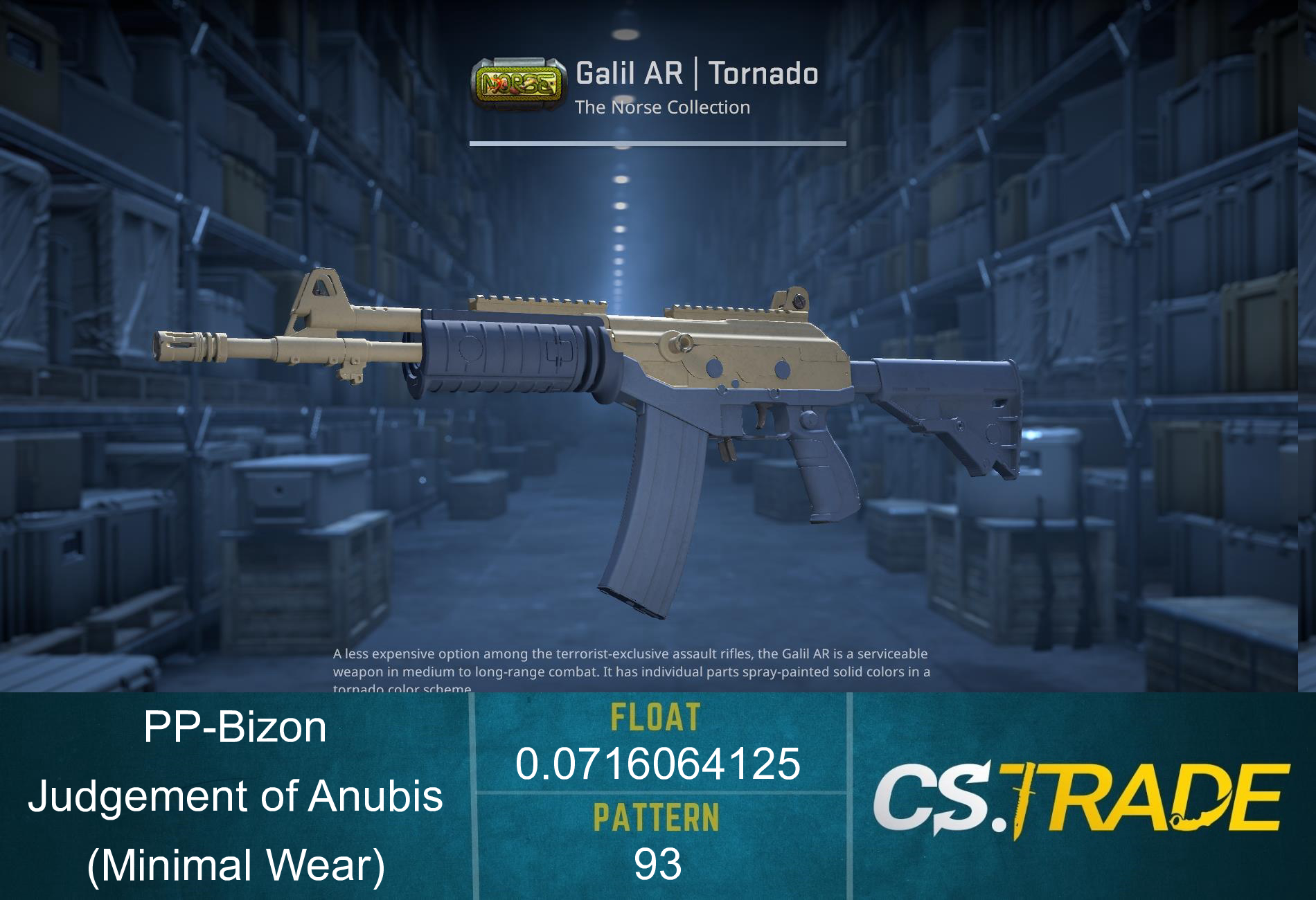 PP-Bizon | Judgement of Anubis (Minimal Wear) Screenshot