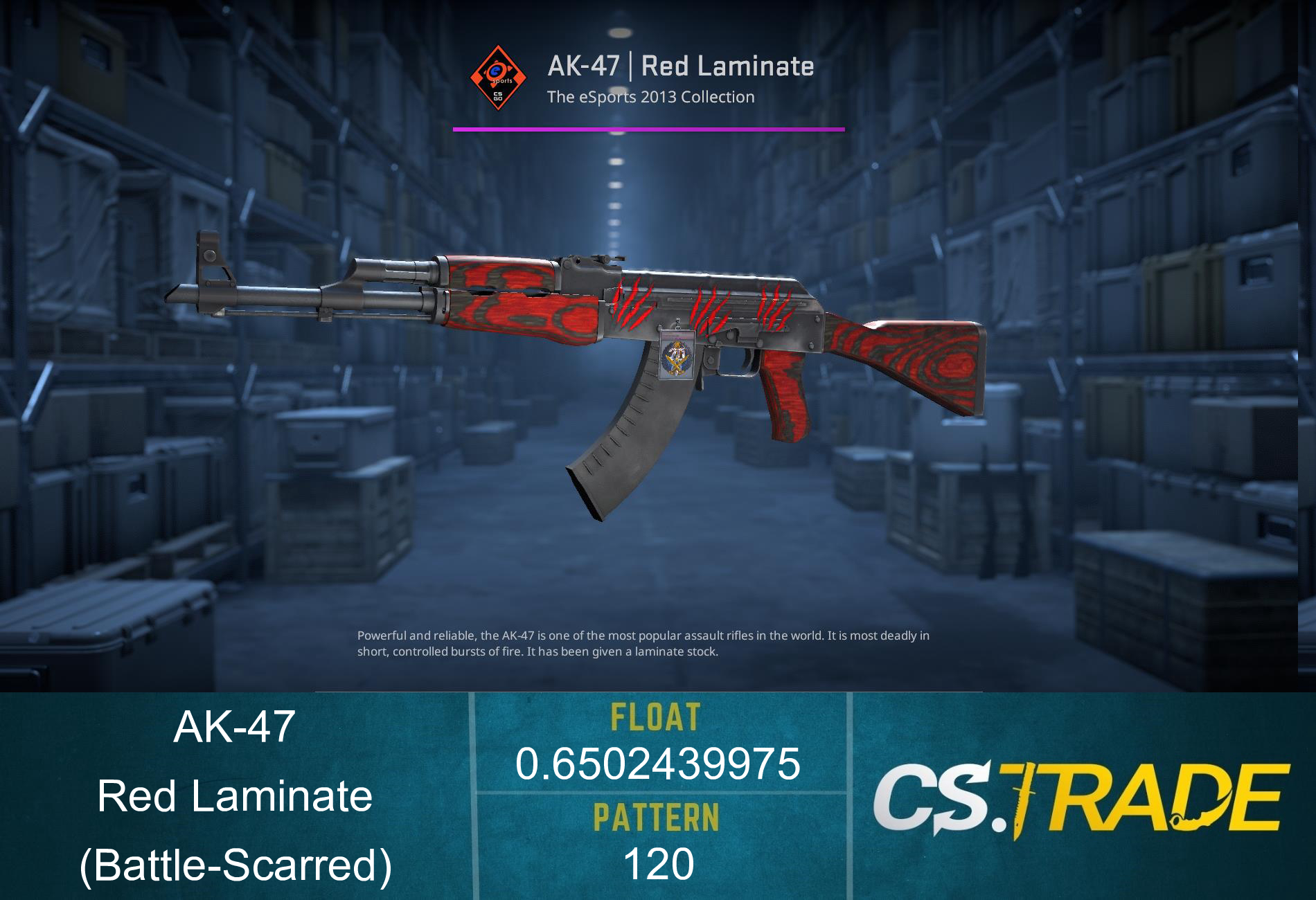 AK-47 | Red Laminate (Battle-Scarred)