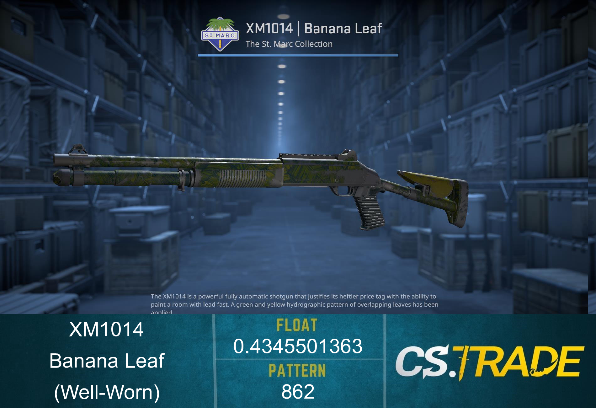 XM1014 | Banana Leaf (Well-Worn) Screenshot