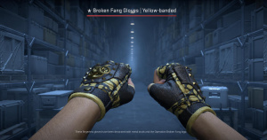 ★ Broken Fang Gloves | Yellow-banded (Field-Tested) Screenshot