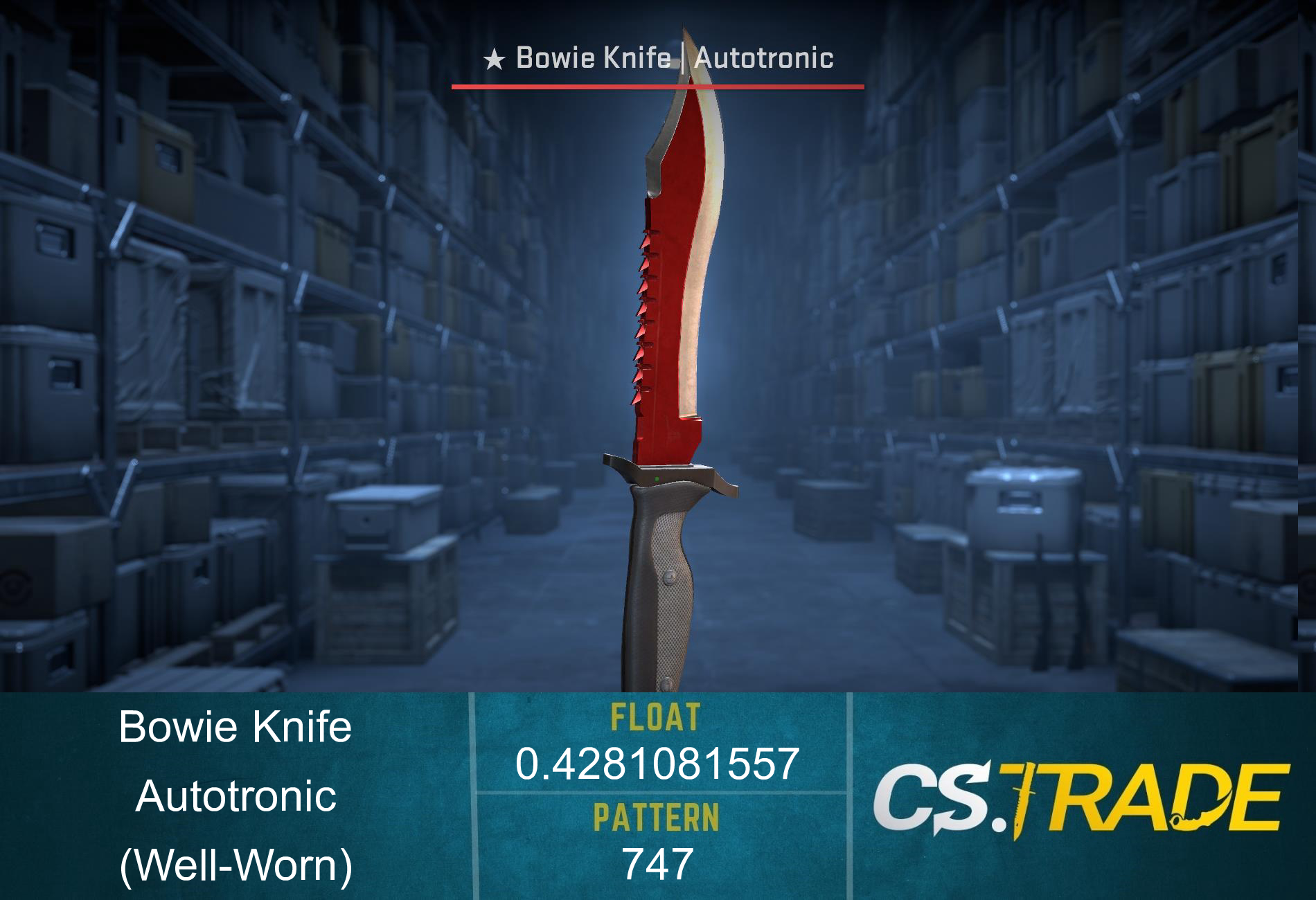 ★ Bowie Knife | Autotronic (Well-Worn) Screenshot