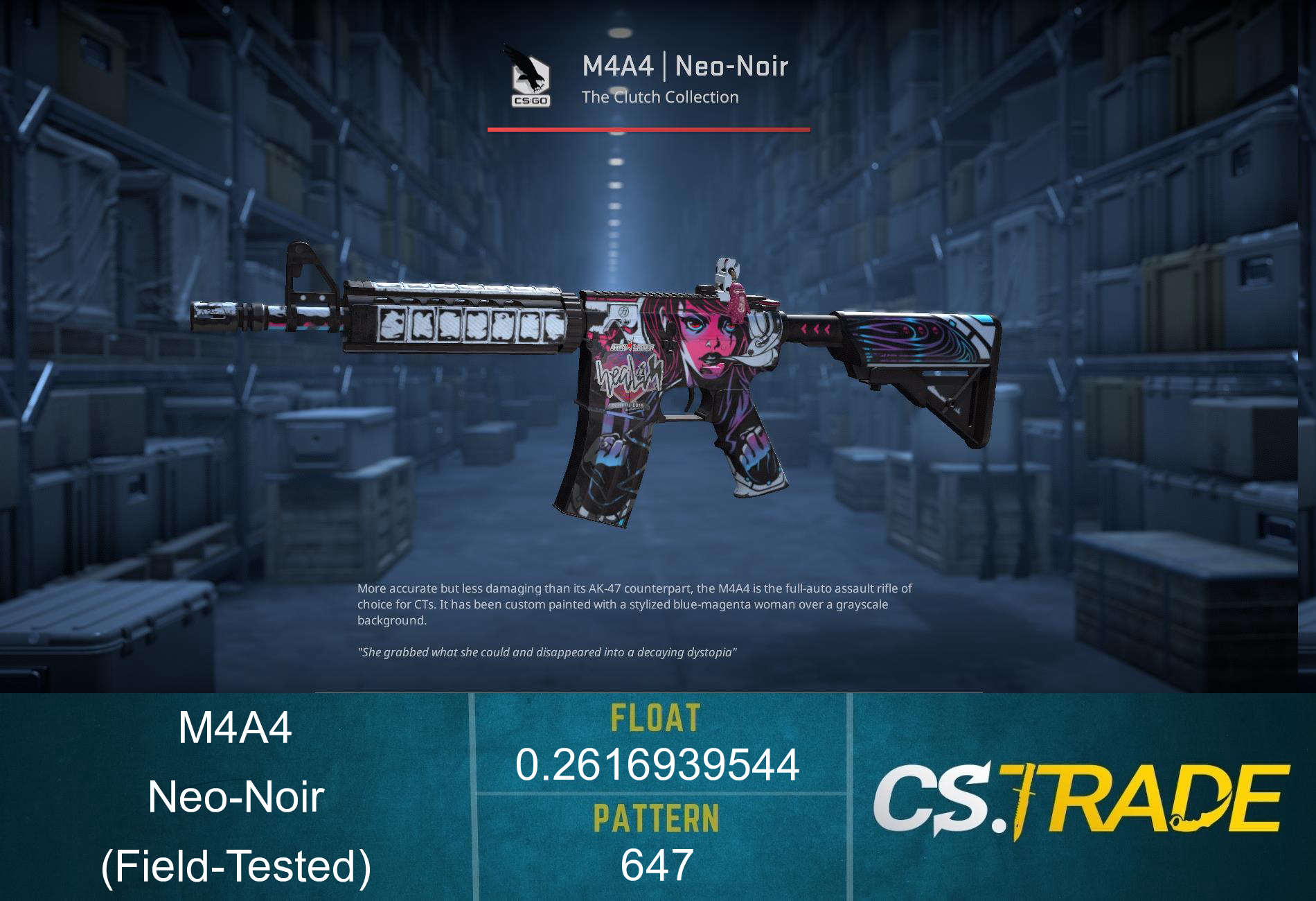 StatTrak™ M4A4 | Neo-Noir (Field-Tested) Screenshot