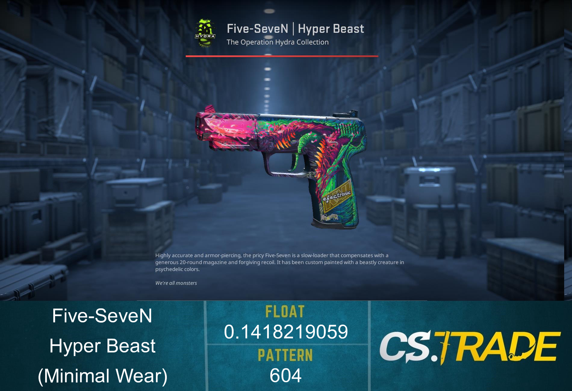 Five-SeveN | Hyper Beast (Minimal Wear) Screenshot