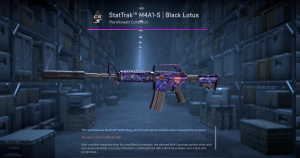 StatTrak™ M4A1-S | Black Lotus (Field-Tested) Screenshot