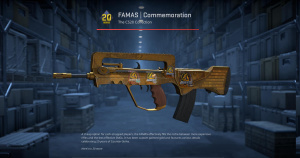 FAMAS | Commemoration (Battle-Scarred) Screenshot