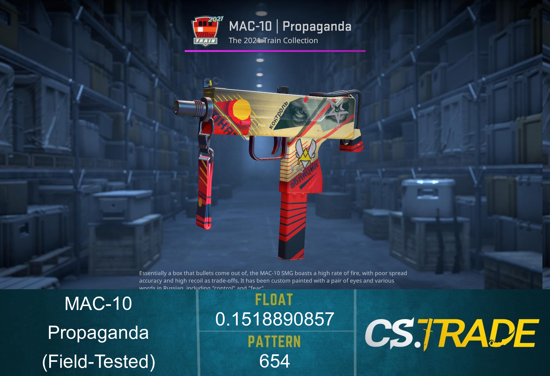 MAC-10 | Propaganda (Field-Tested) Screenshot