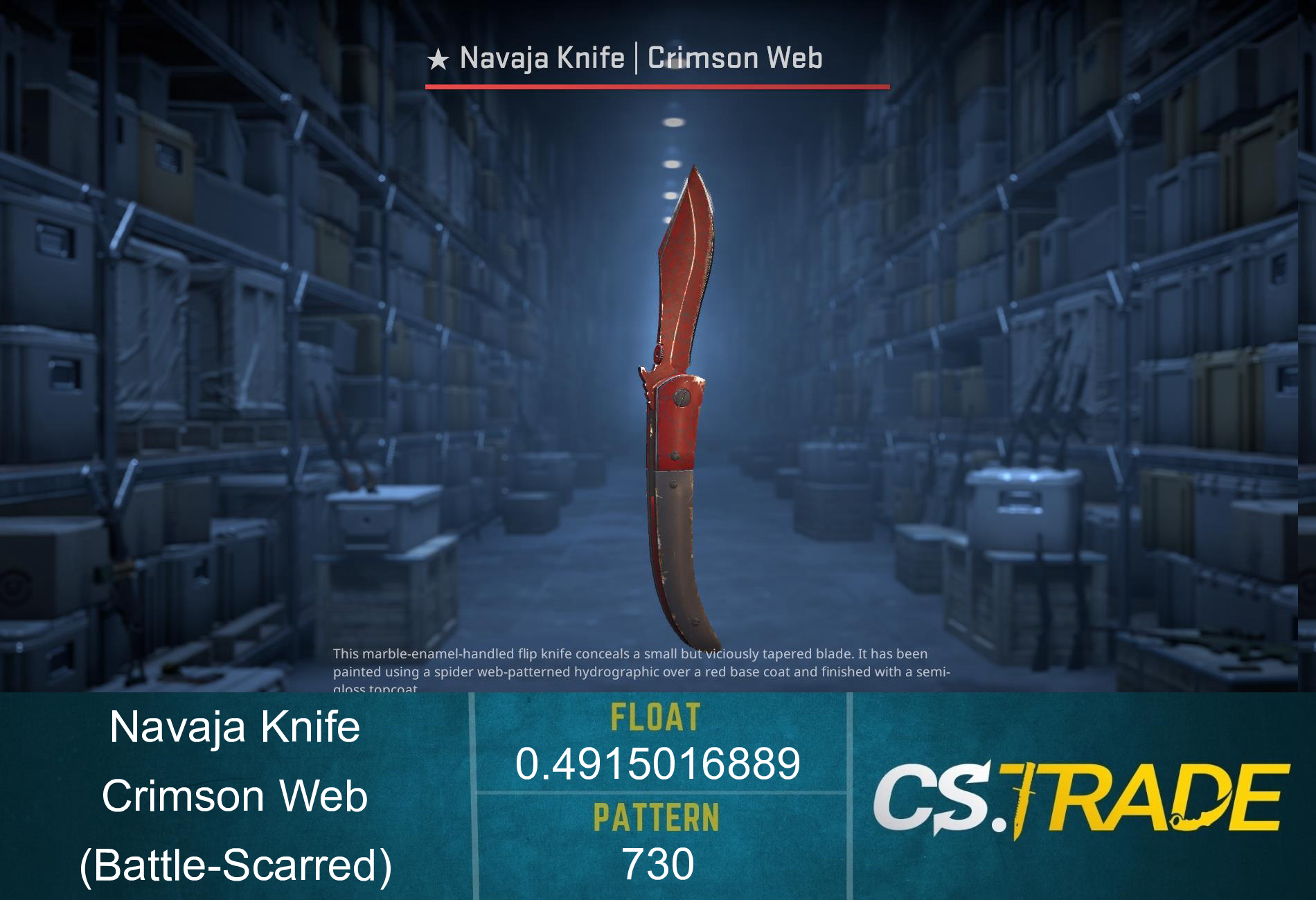 ★ Navaja Knife | Crimson Web (Battle-Scarred) Screenshot