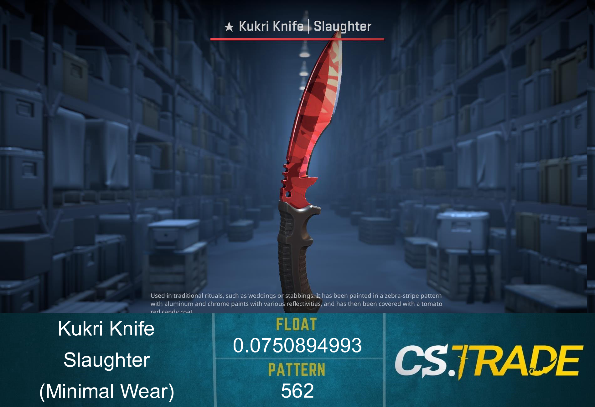 ★ StatTrak™ Kukri Knife | Slaughter (Minimal Wear) Screenshot