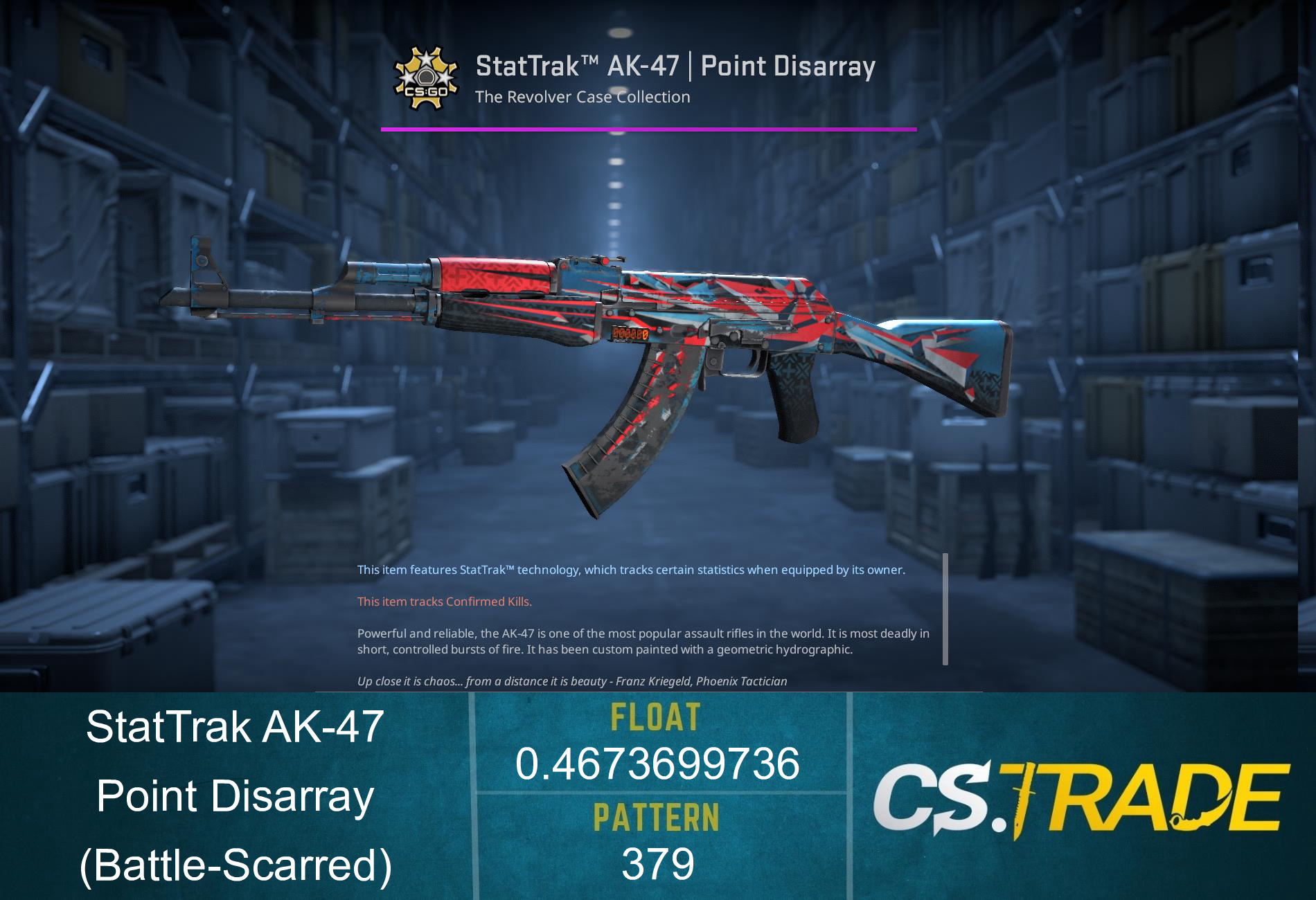 AK-47 | Point Disarray (Battle-Scarred) Screenshot