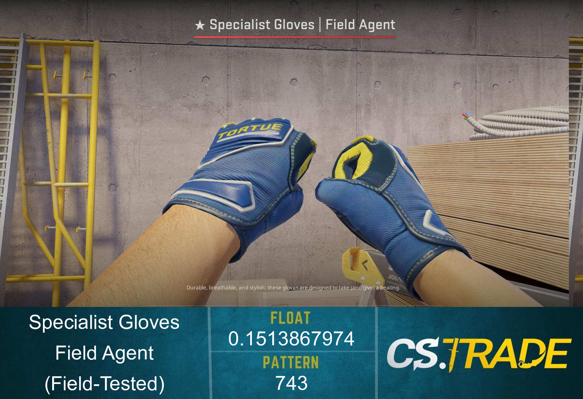 ★ Specialist Gloves | Field Agent (Field-Tested) Screenshot
