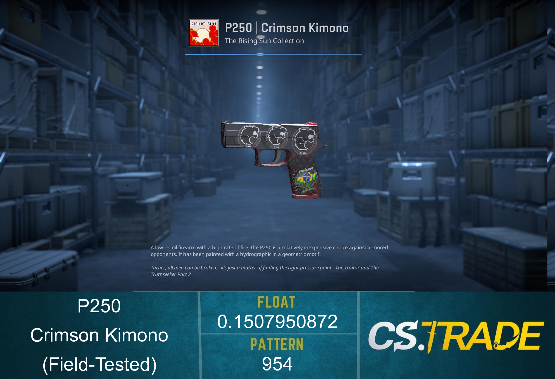 P250 | Crimson Kimono (Field-Tested) Screenshot