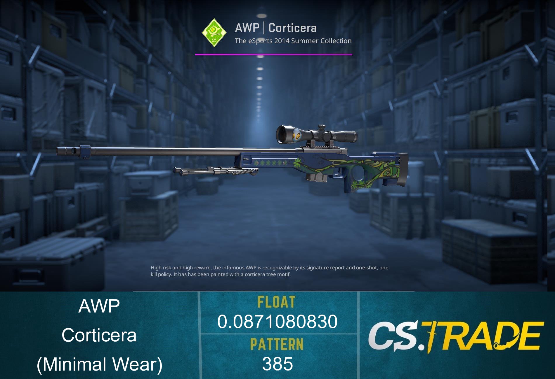 AWP | Corticera (Minimal Wear) Screenshot