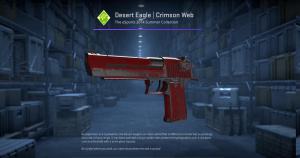 Desert Eagle | Crimson Web (Well-Worn) Screenshot