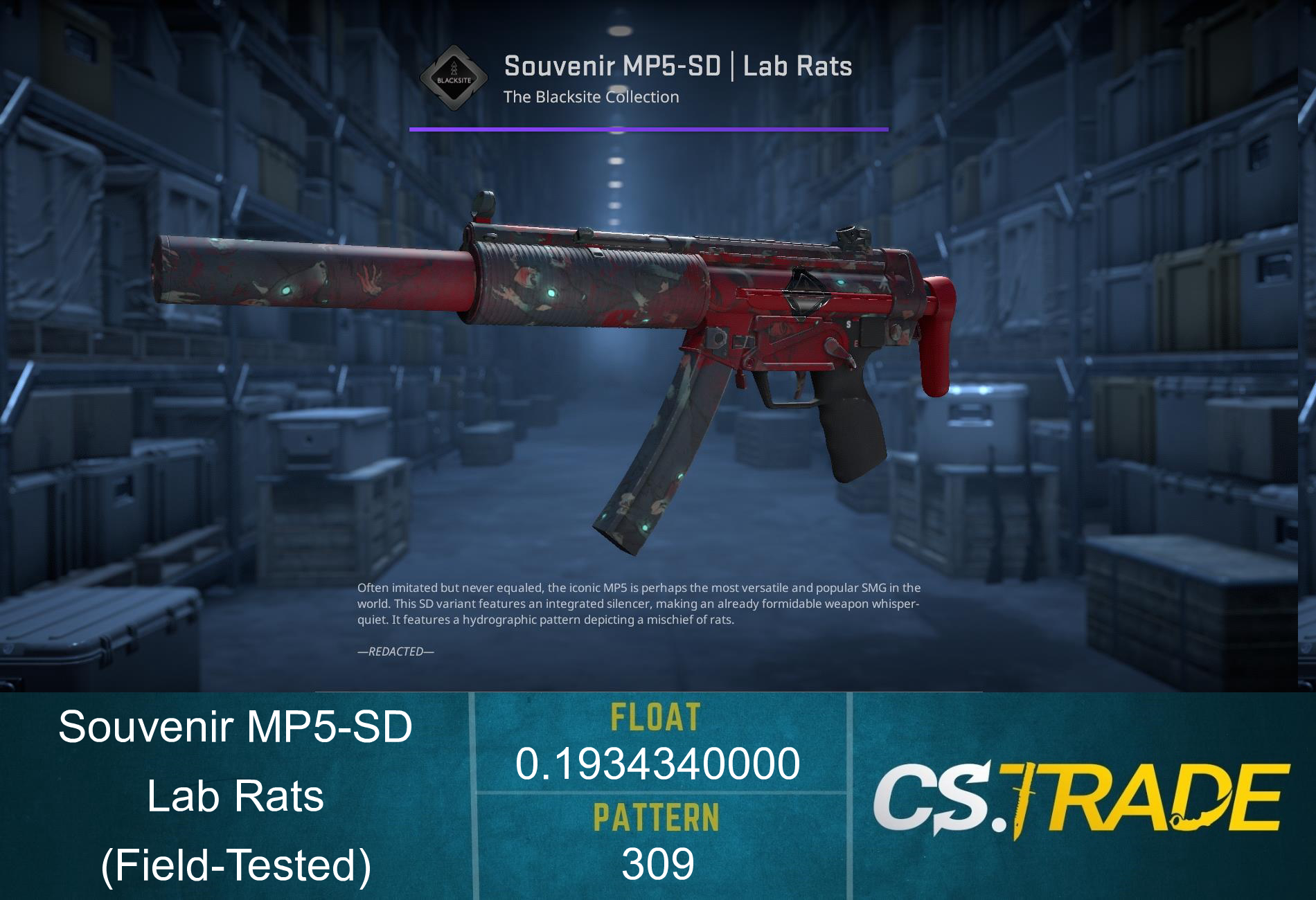 Souvenir MP5-SD | Lab Rats (Factory New) Screenshot