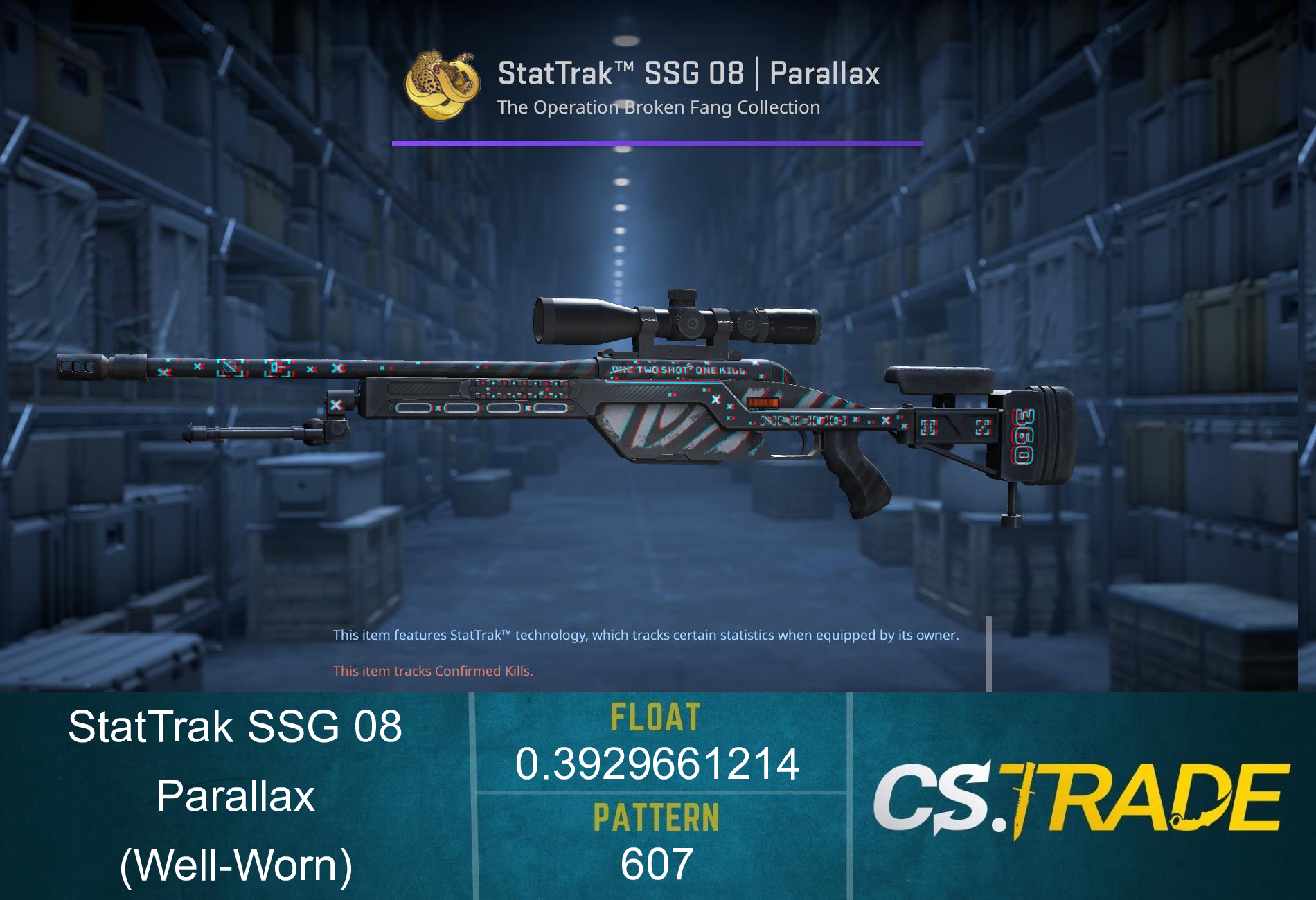 SSG 08 | Parallax (Well-Worn) Screenshot