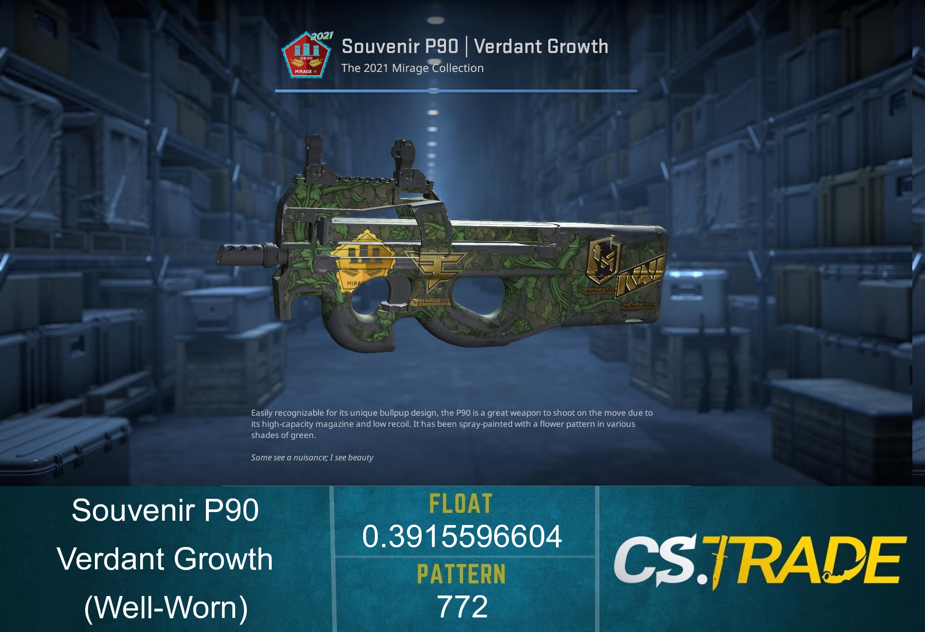 P90 | Verdant Growth (Factory New) Screenshot