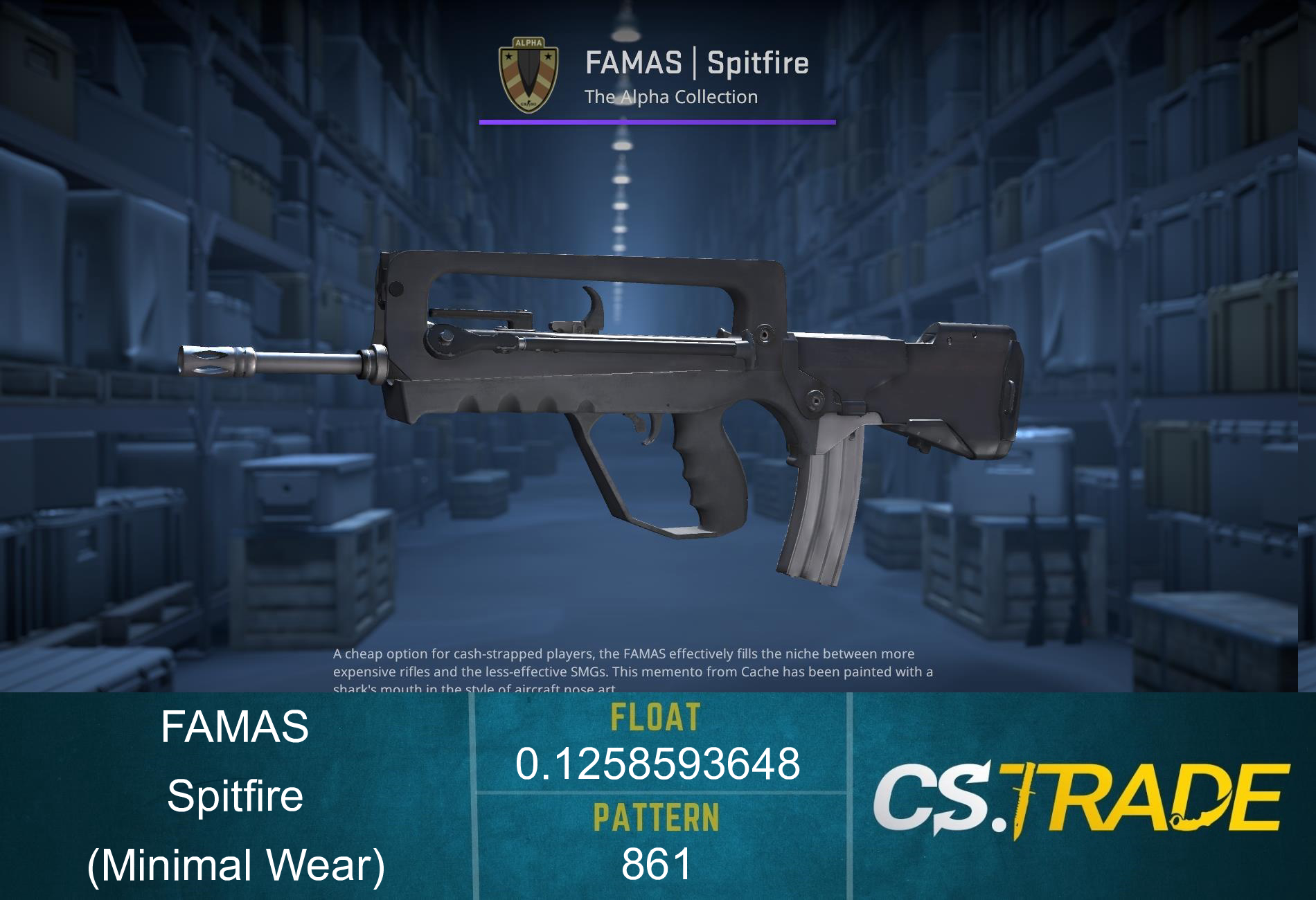 FAMAS | Spitfire (Minimal Wear) Screenshot