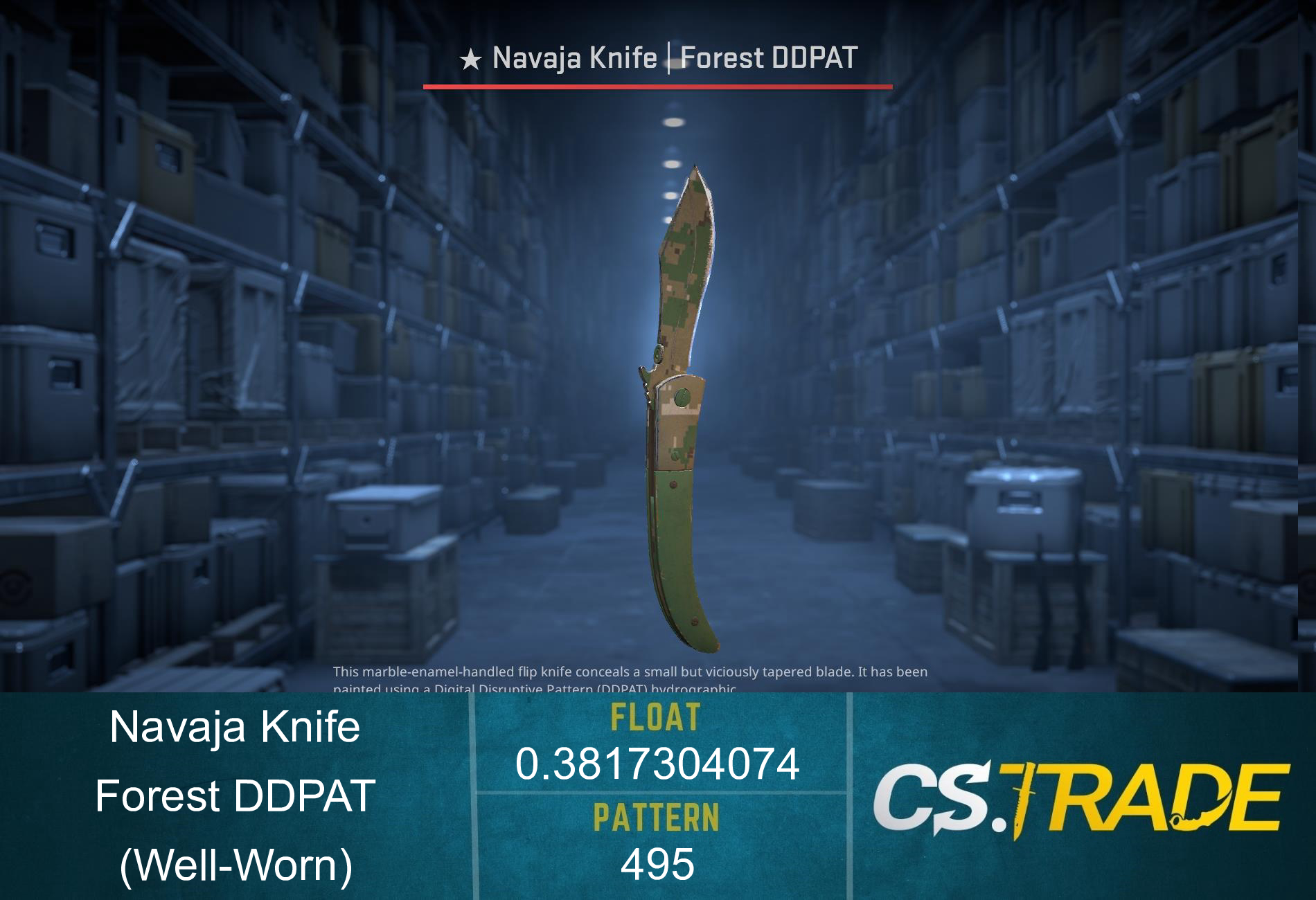 ★ StatTrak™ Navaja Knife | Forest DDPAT (Well-Worn) Screenshot