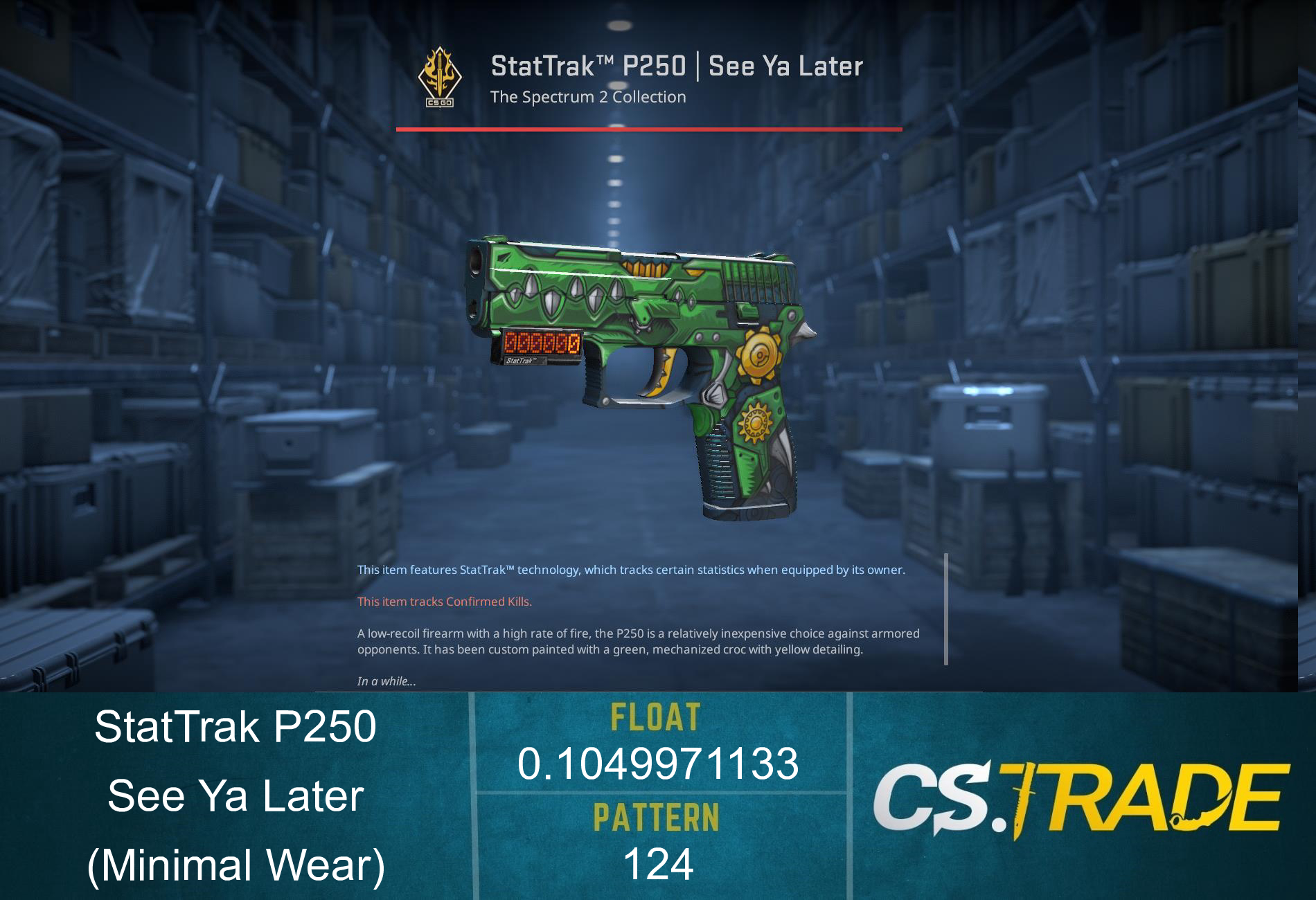 StatTrak™ P250 | See Ya Later (Minimal Wear)