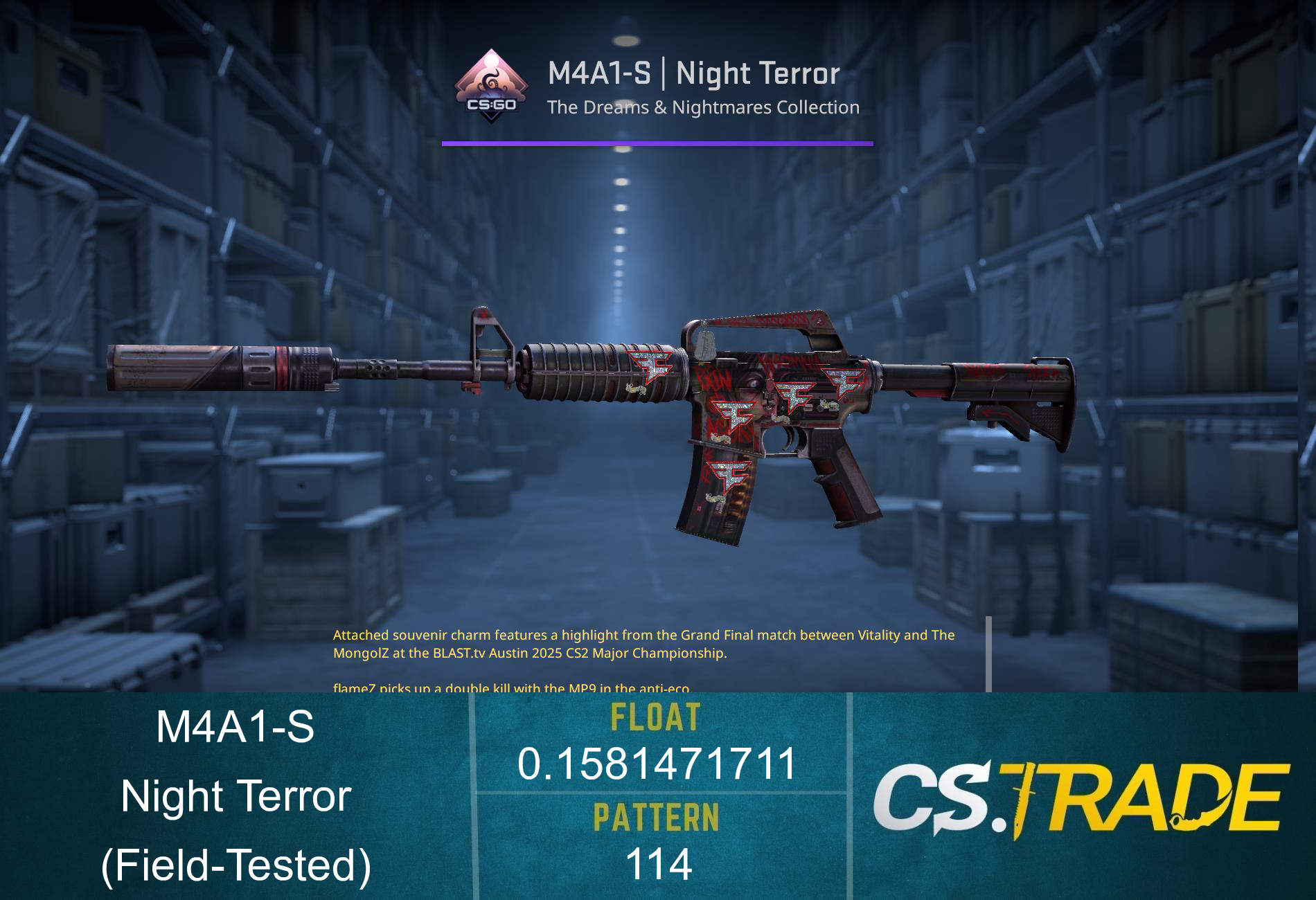 M4A1-S | Night Terror (Field-Tested) Screenshot