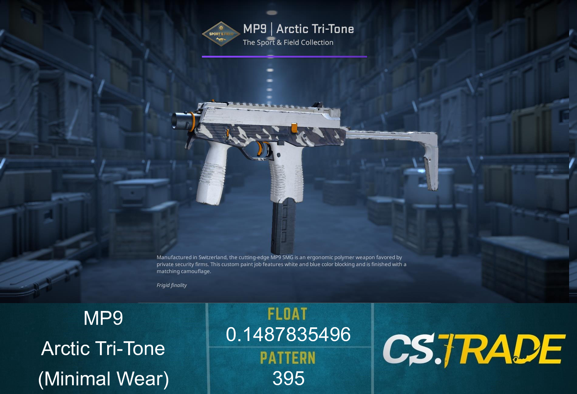 MP9 | Arctic Tri-Tone (Minimal Wear)