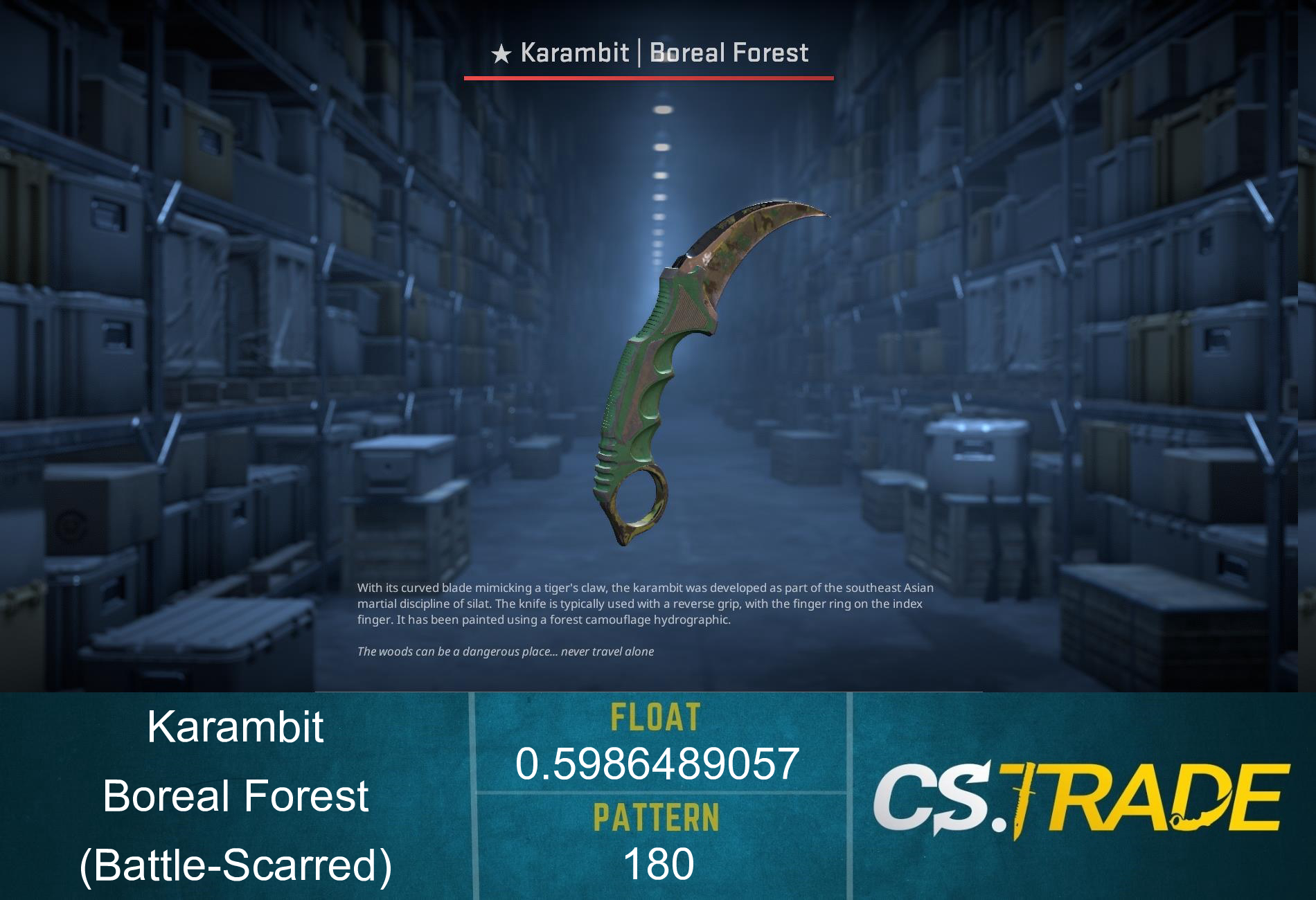 ★ Karambit | Boreal Forest (Factory New) Screenshot
