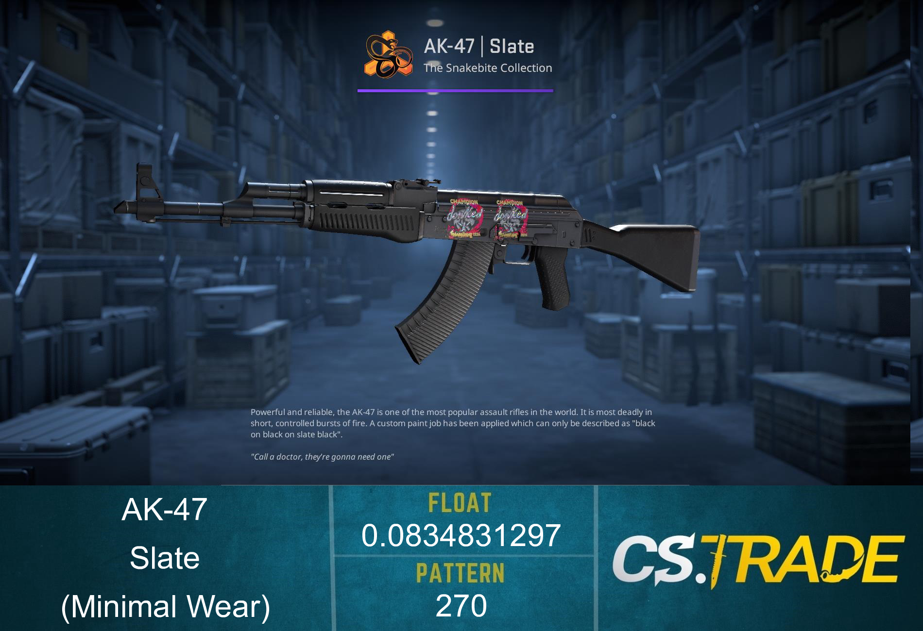 AK-47 | Slate (Minimal Wear) Screenshot