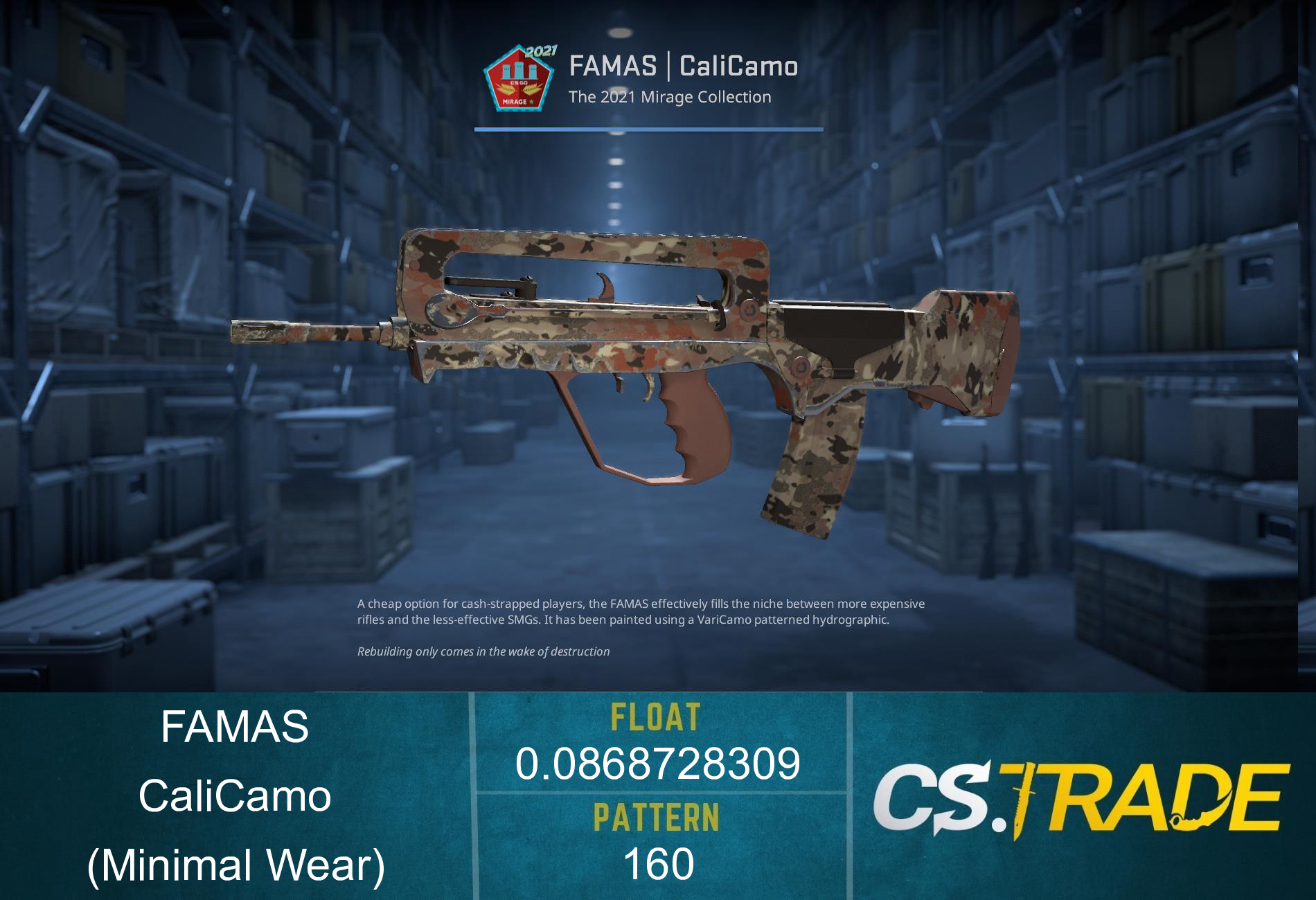 FAMAS | CaliCamo (Well-Worn) Screenshot
