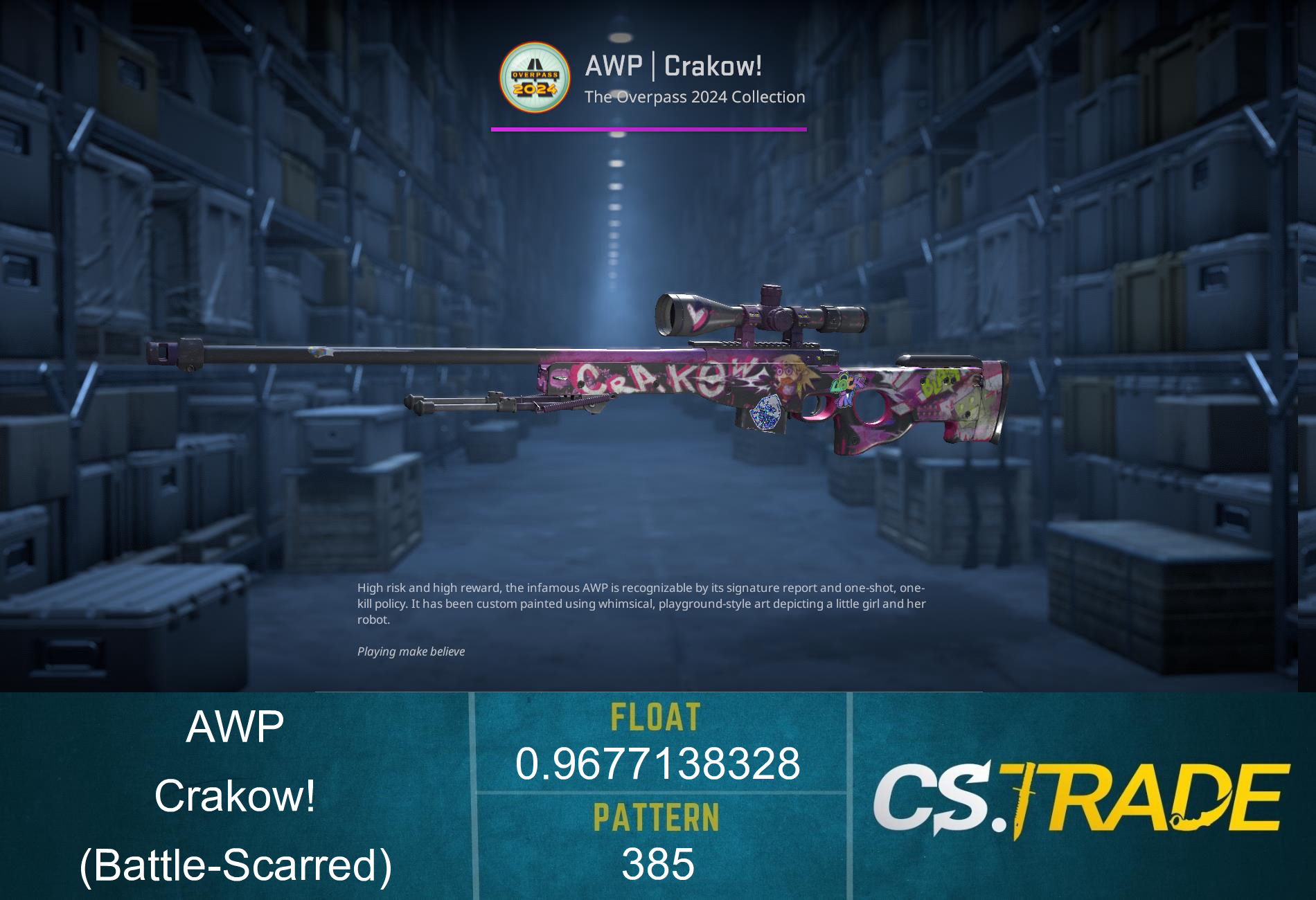 AWP | Crakow! (Battle-Scarred) Screenshot