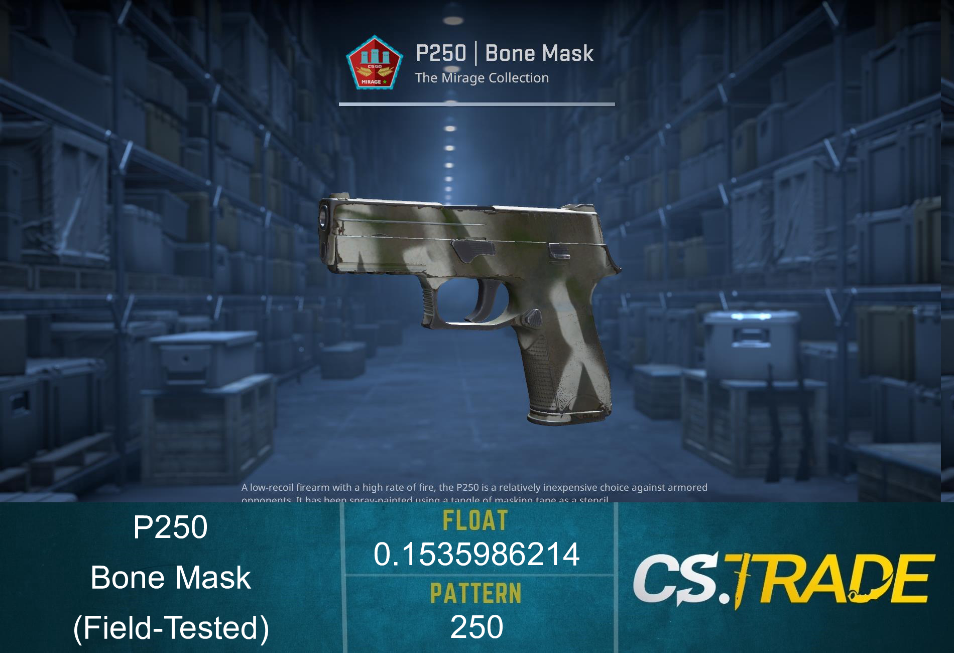 P250 | Bone Mask (Field-Tested) Screenshot