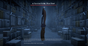 ★ Survival Knife | Blue Steel (Field-Tested) Screenshot