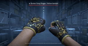 ★ Broken Fang Gloves | Yellow-banded (Field-Tested) Screenshot