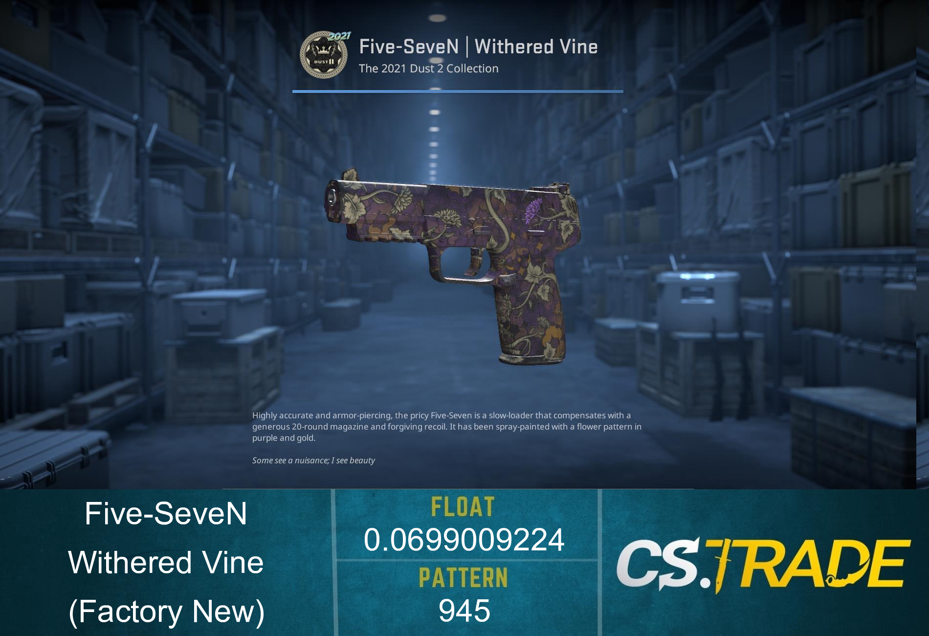 Five-SeveN | Withered Vine (Factory New)