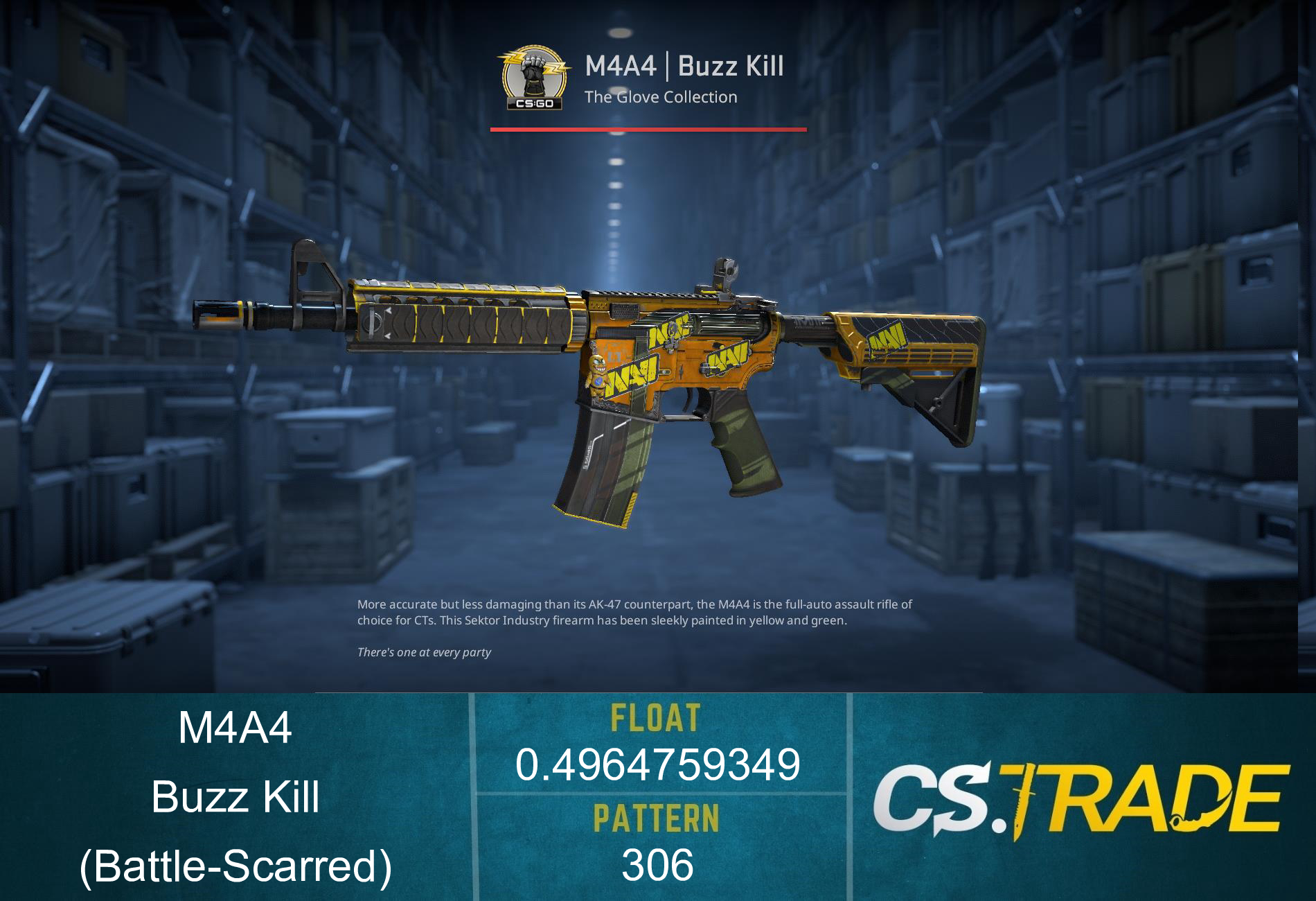 M4A4 | Buzz Kill (Battle-Scarred) Screenshot