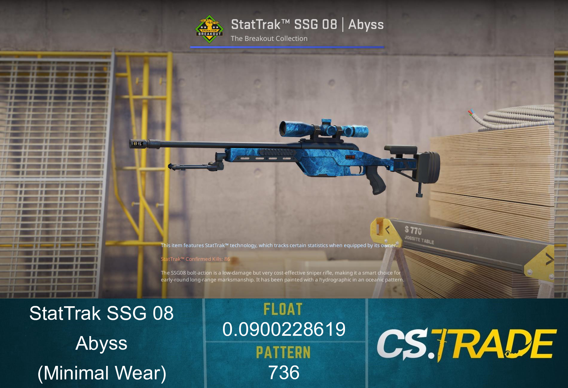 SSG 08 | Abyss (Minimal Wear) Screenshot