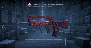 StatTrak™ FAMAS | Rapid Eye Movement (Minimal Wear) Screenshot