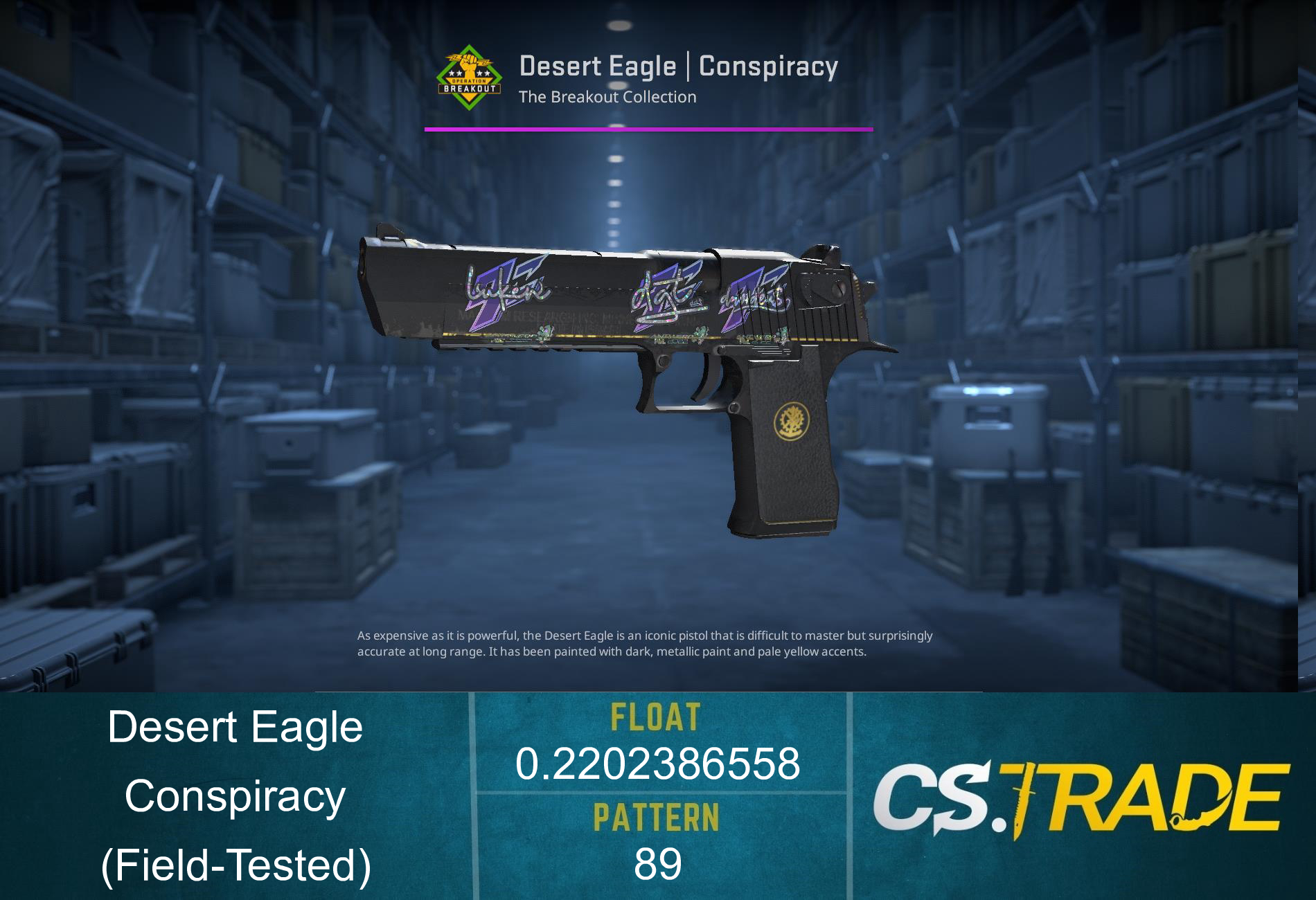 Desert Eagle | Conspiracy (Field-Tested) Screenshot