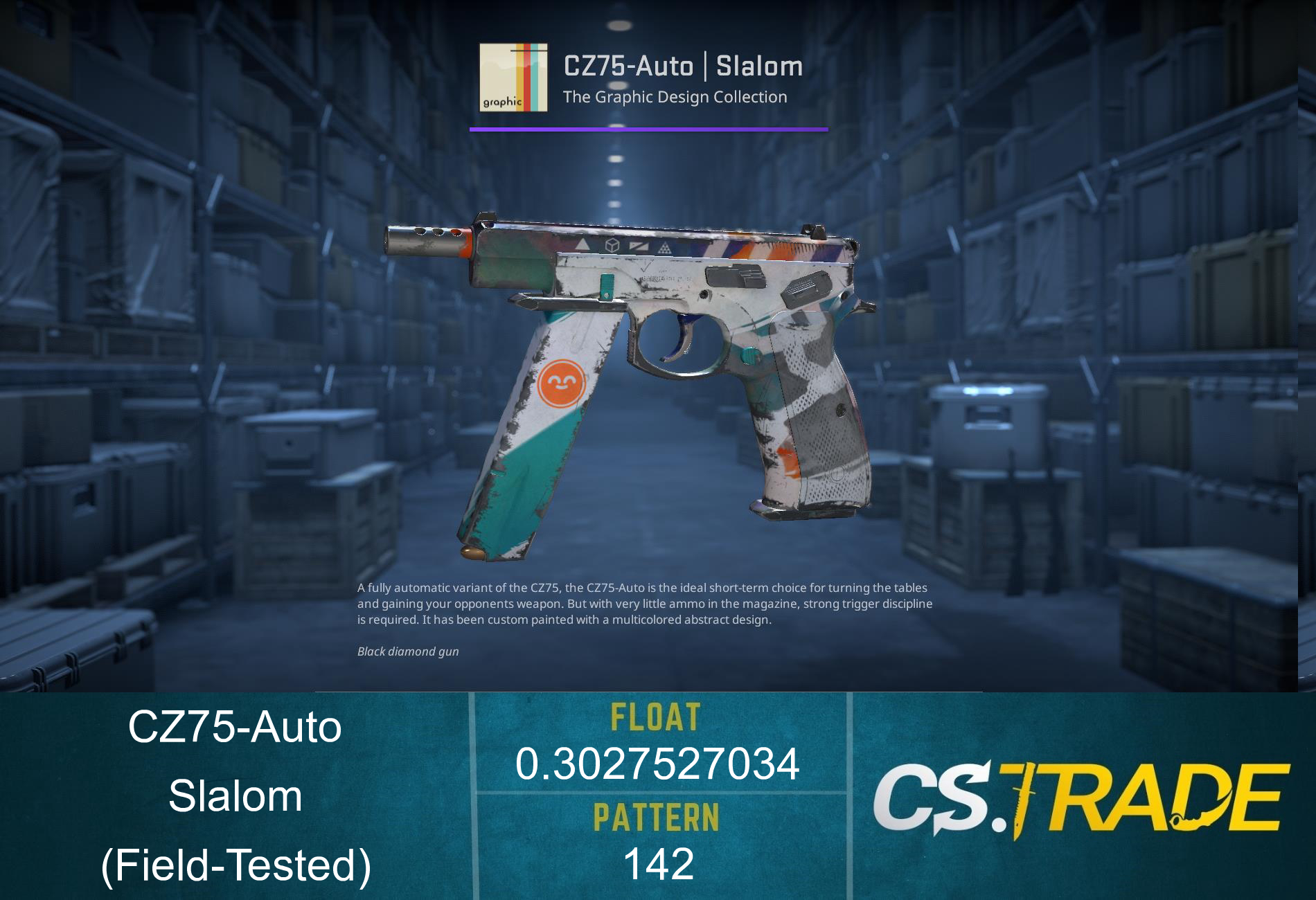 CZ75-Auto | Slalom (Field-Tested) Screenshot