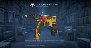 CZ75-Auto | Yellow Jacket (Field-Tested) Screenshot