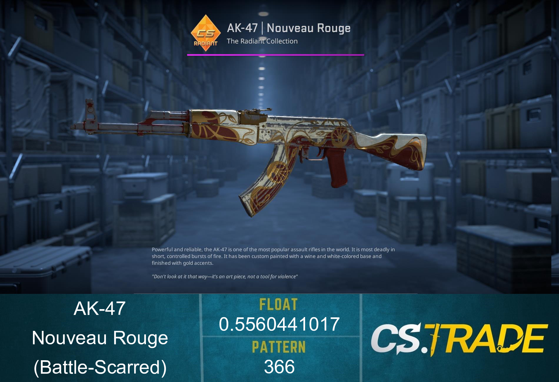 AK-47 | Nouveau Rouge (Battle-Scarred) Screenshot