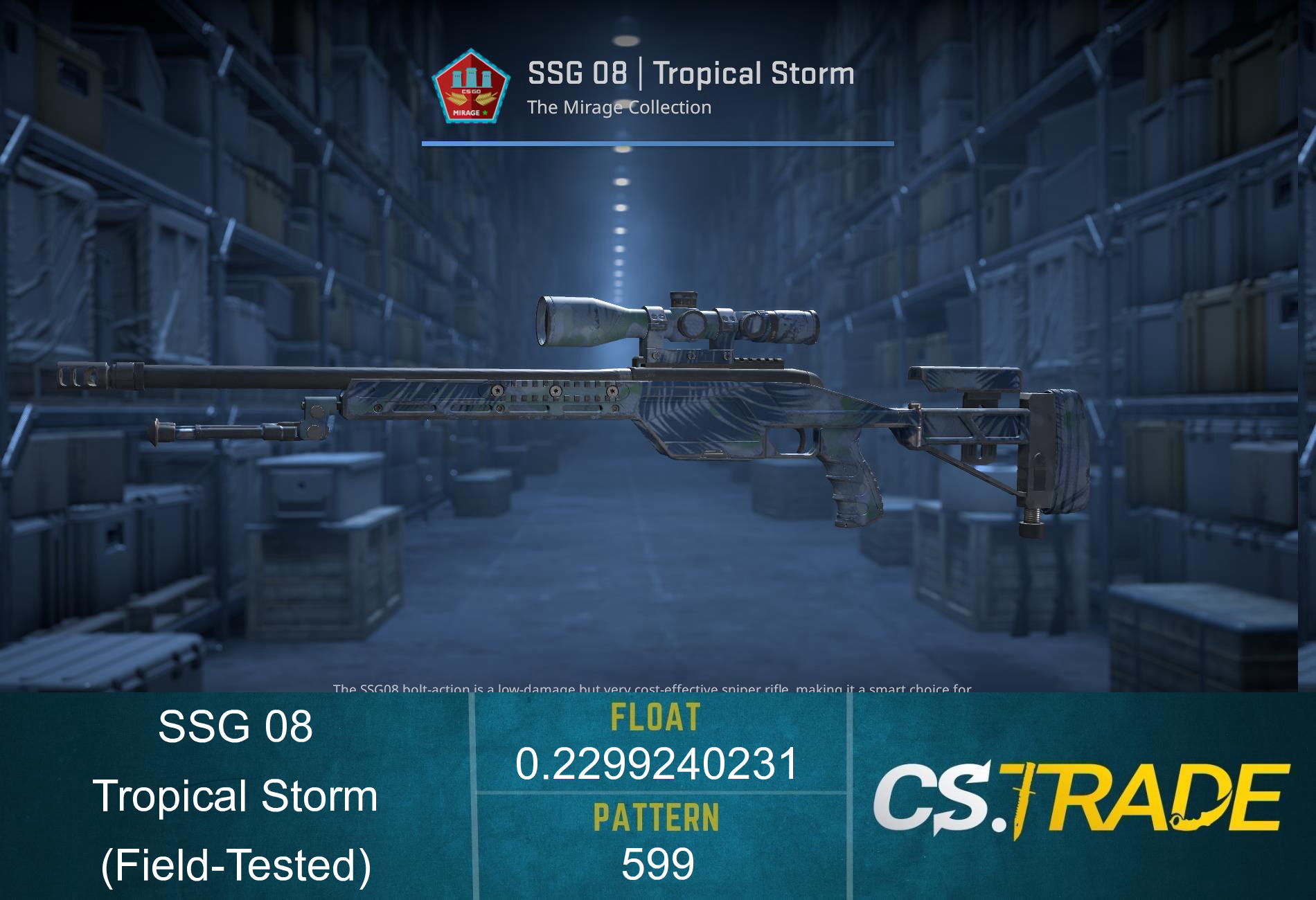 SSG 08 | Tropical Storm (Field-Tested) Screenshot