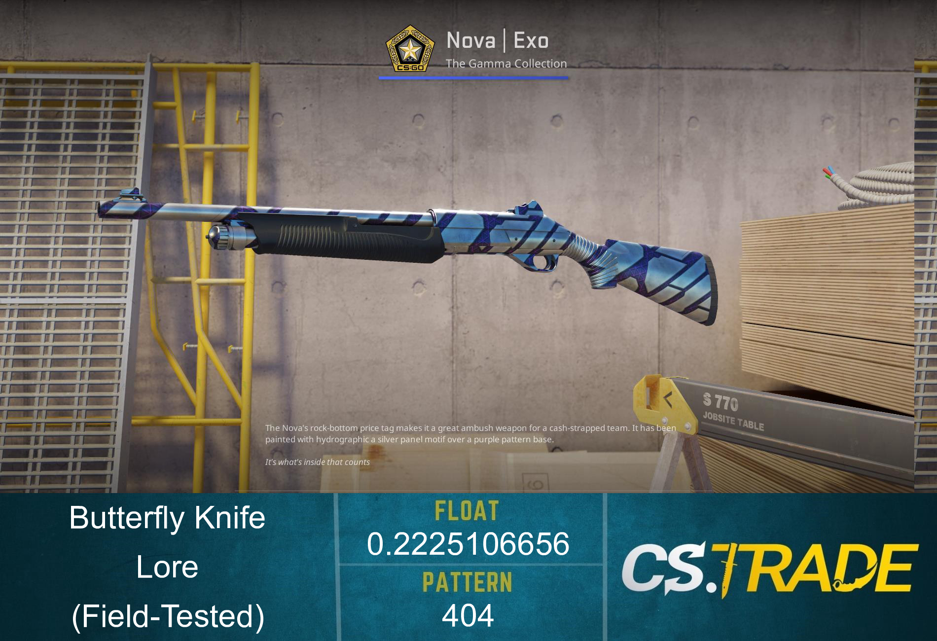 ★ Butterfly Knife | Lore (Field-Tested) Screenshot