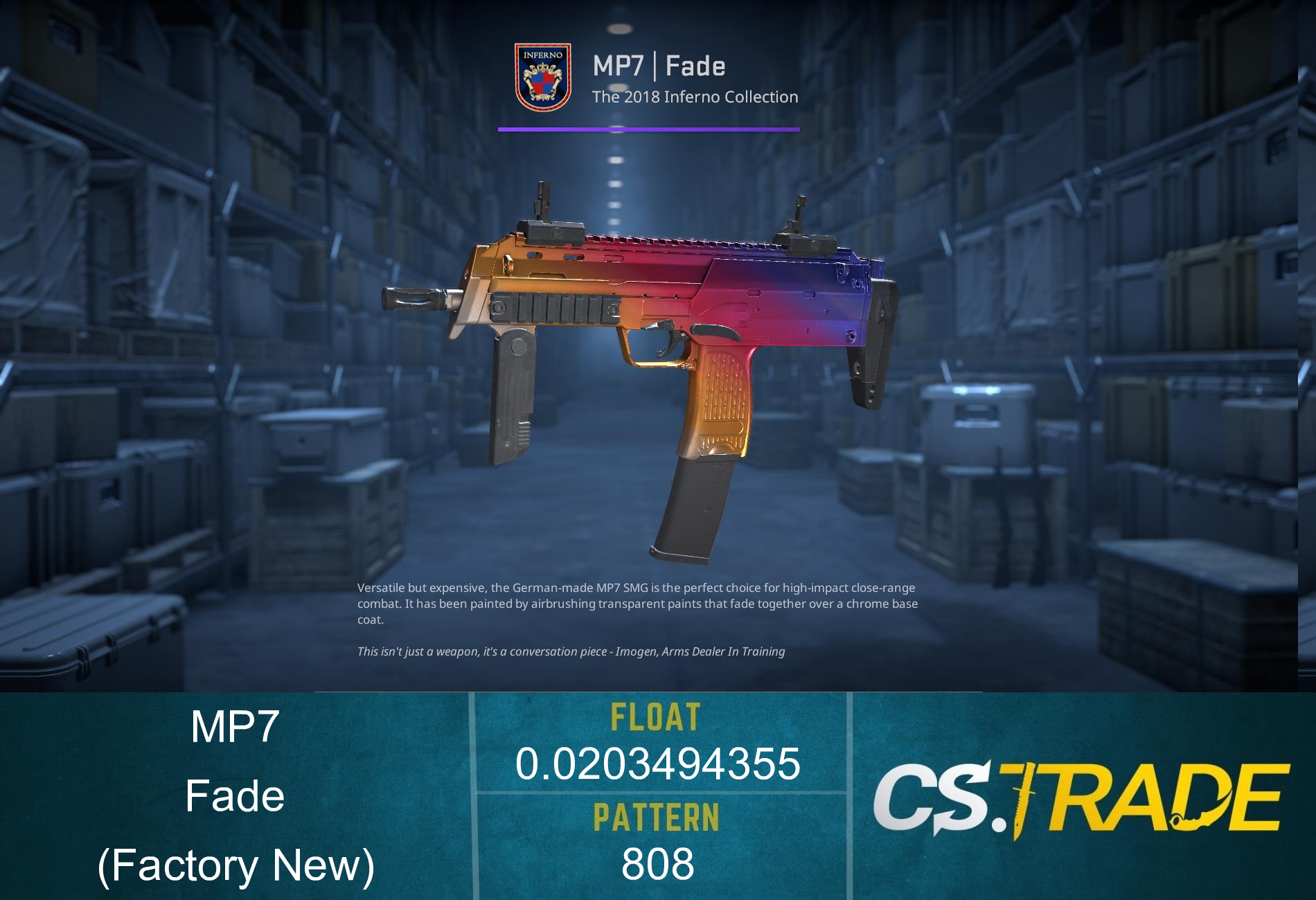 MP7 | Fade (Factory New) Screenshot