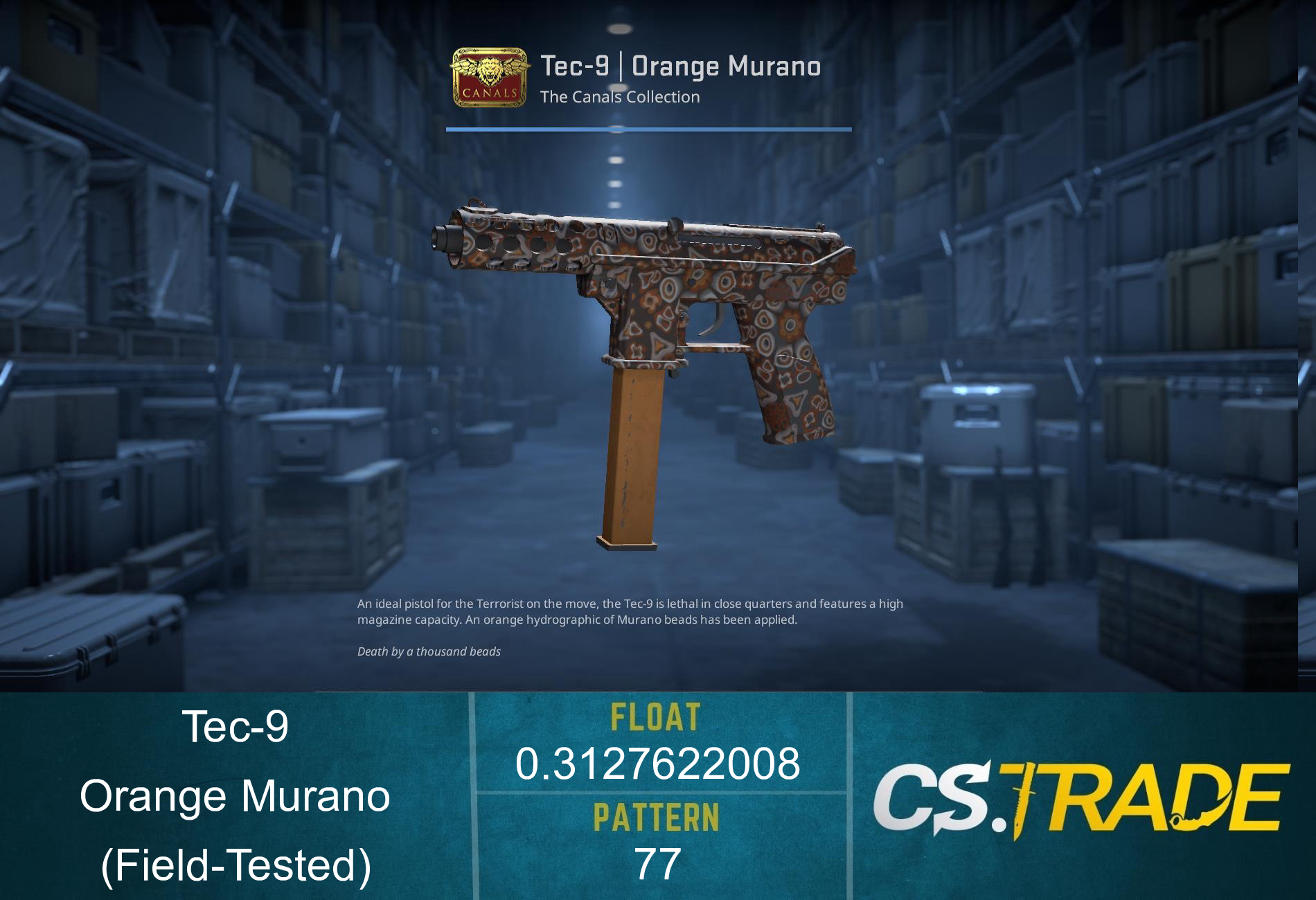 Tec-9 | Orange Murano (Factory New) Screenshot