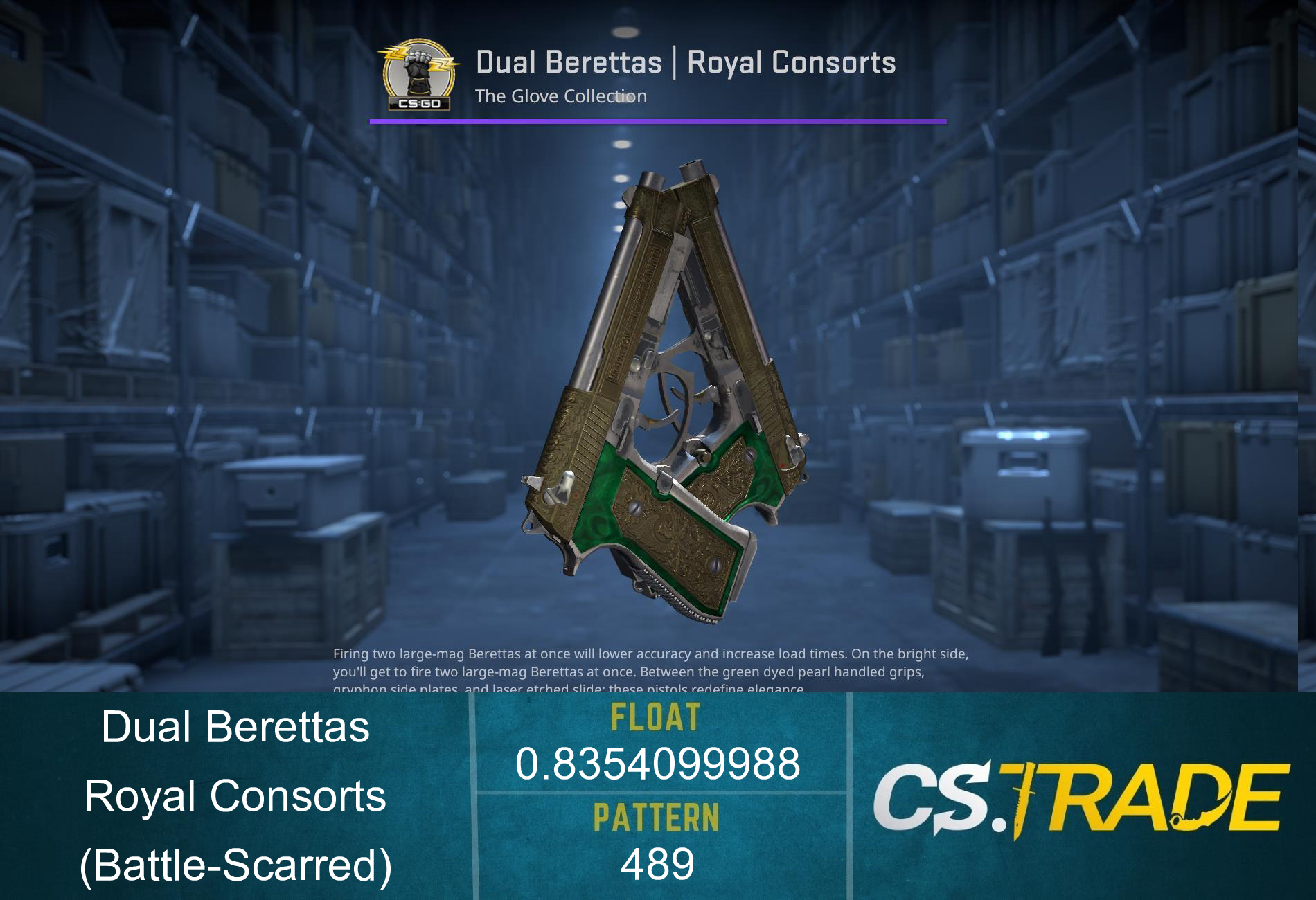 Dual Berettas | Royal Consorts (Battle-Scarred) Screenshot