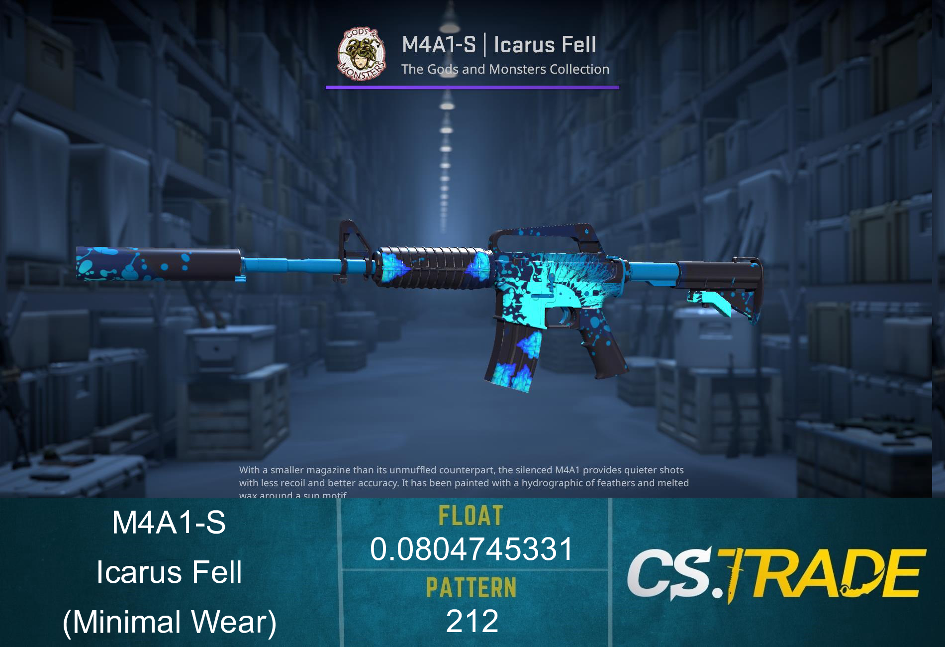 M4A1-S | Icarus Fell (Minimal Wear) Screenshot